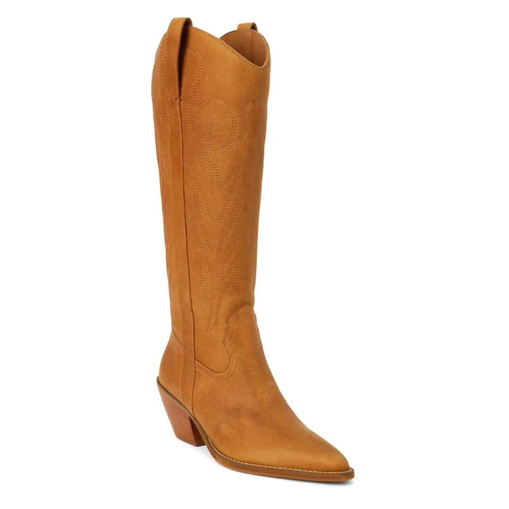 Agency Embroidered Pointed Toe Zippered Cowboy Boots