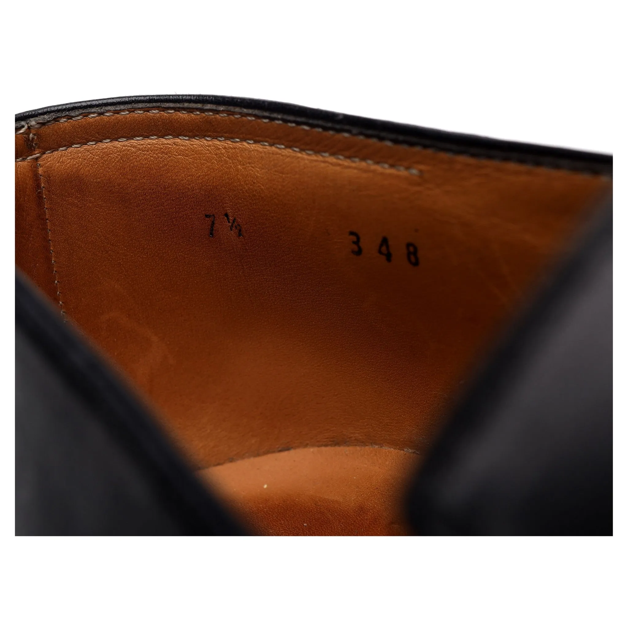 'Andy' Black Leather Loafers UK 7.5