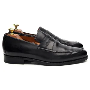 'Andy' Black Leather Loafers UK 7.5
