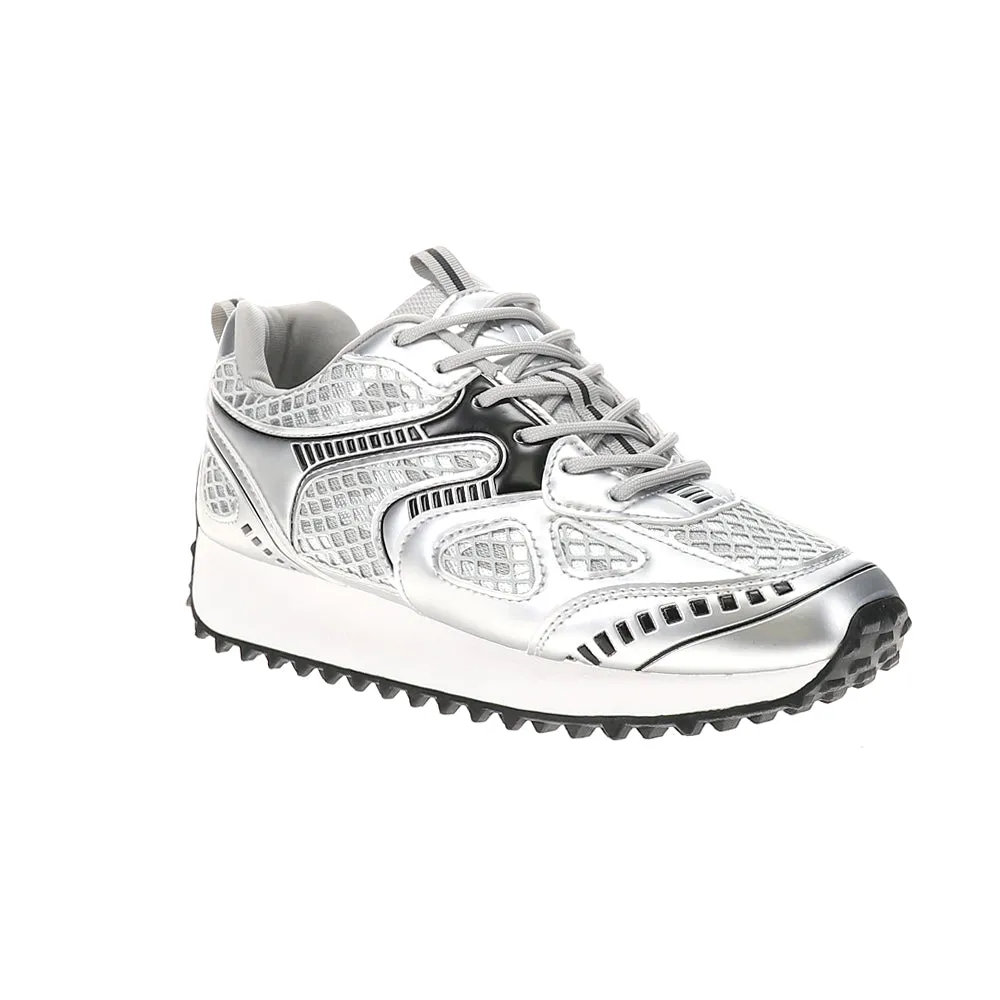 Apollo Metallic Lace Up Sneakers