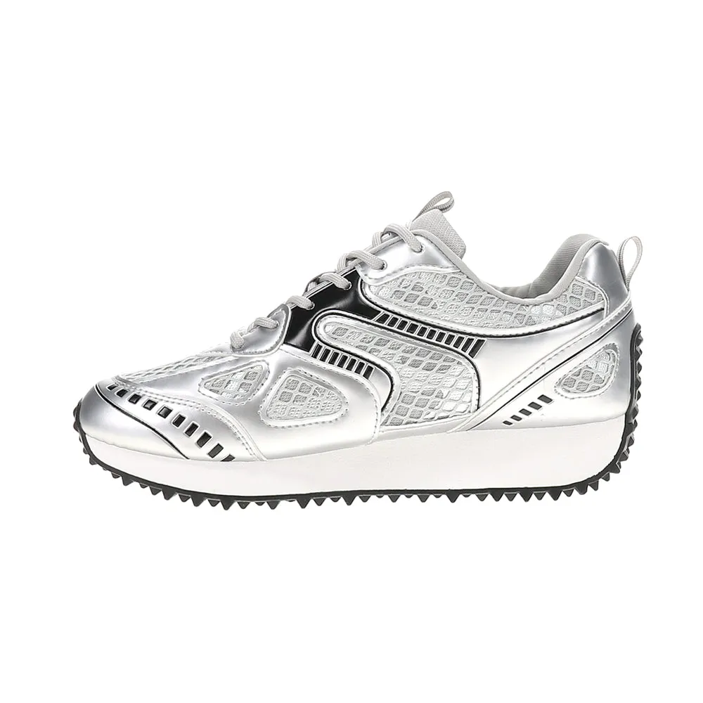 Apollo Metallic Lace Up Sneakers
