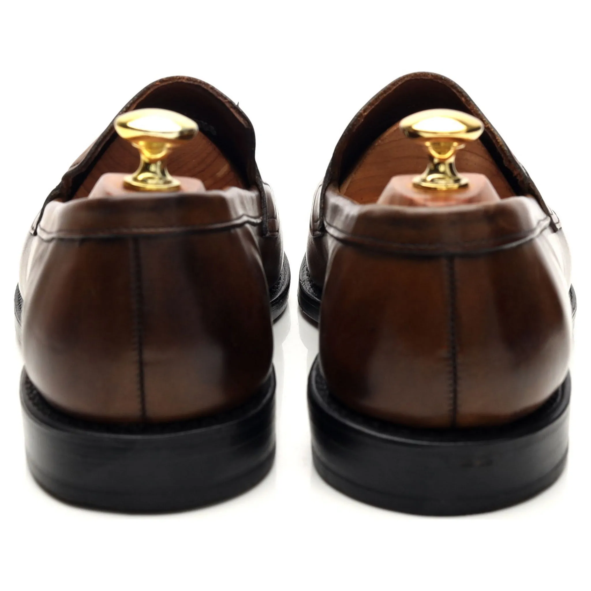 'Ascher' Brown Leather Loafers UK 8 US 9 D