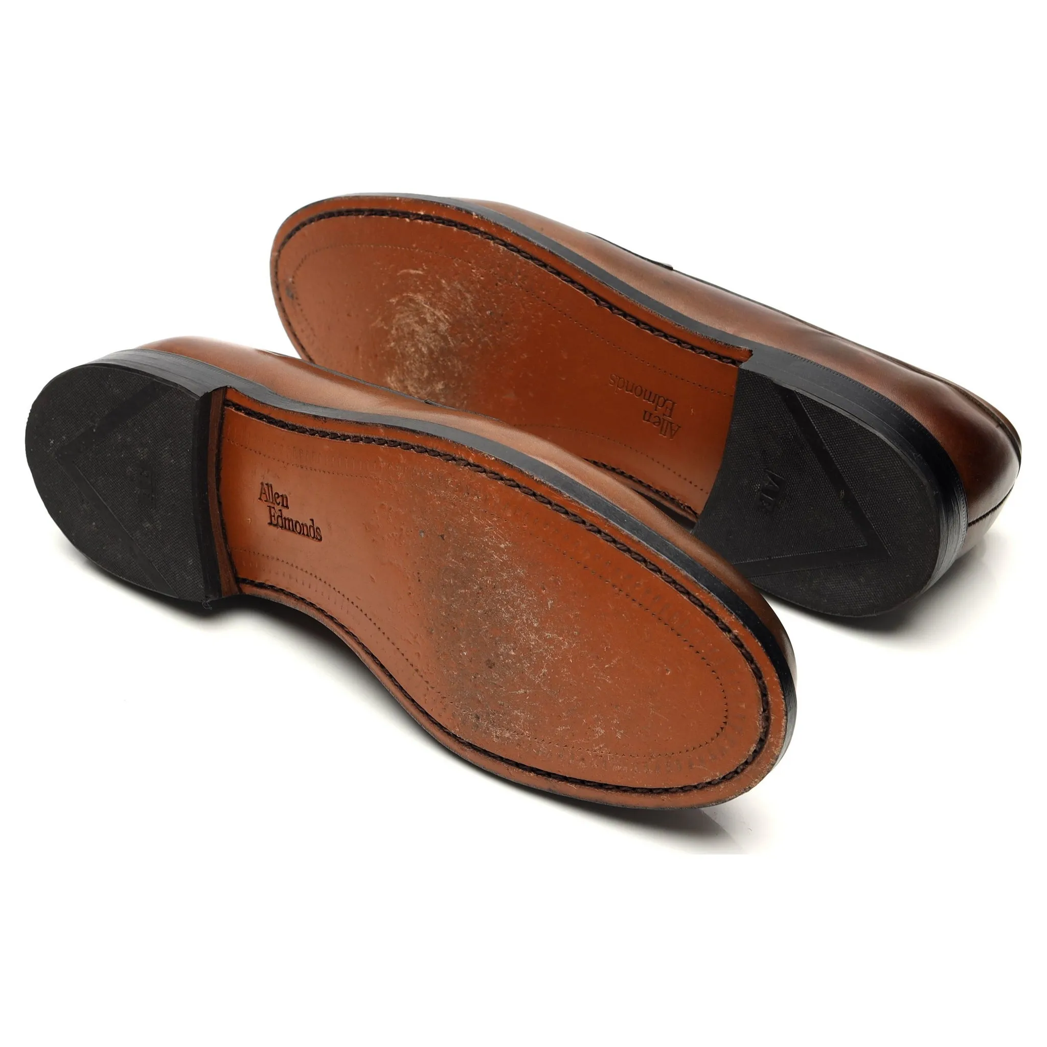 'Ascher' Brown Leather Loafers UK 8 US 9 D