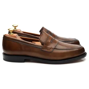 'Ascher' Brown Leather Loafers UK 8 US 9 D