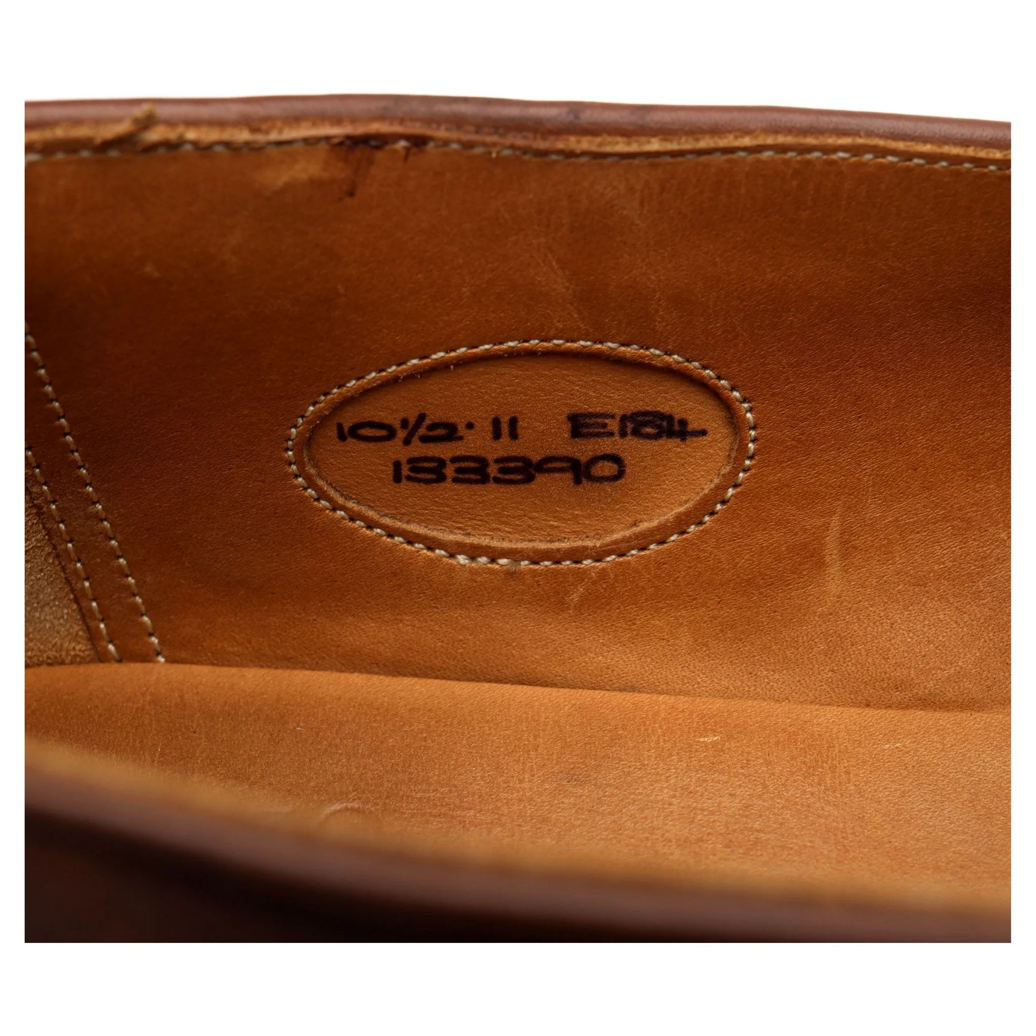 'Belgravia' Brown Leather Tassel Loafers UK 10.5 E