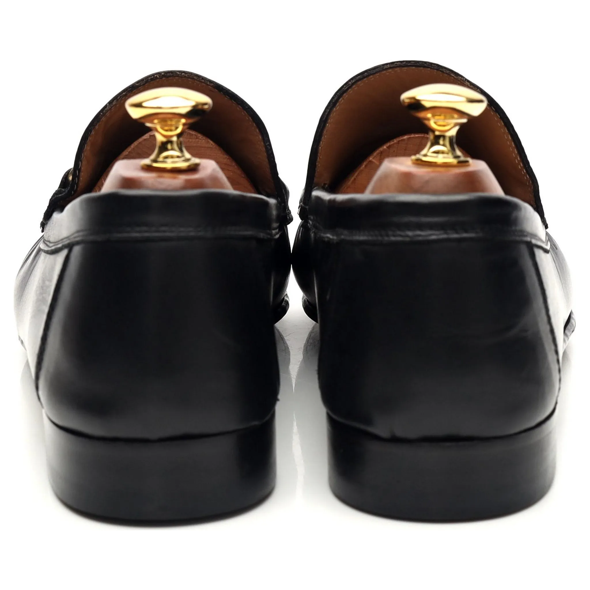 Black Leather Horsebit Loafers UK 9 EU 43