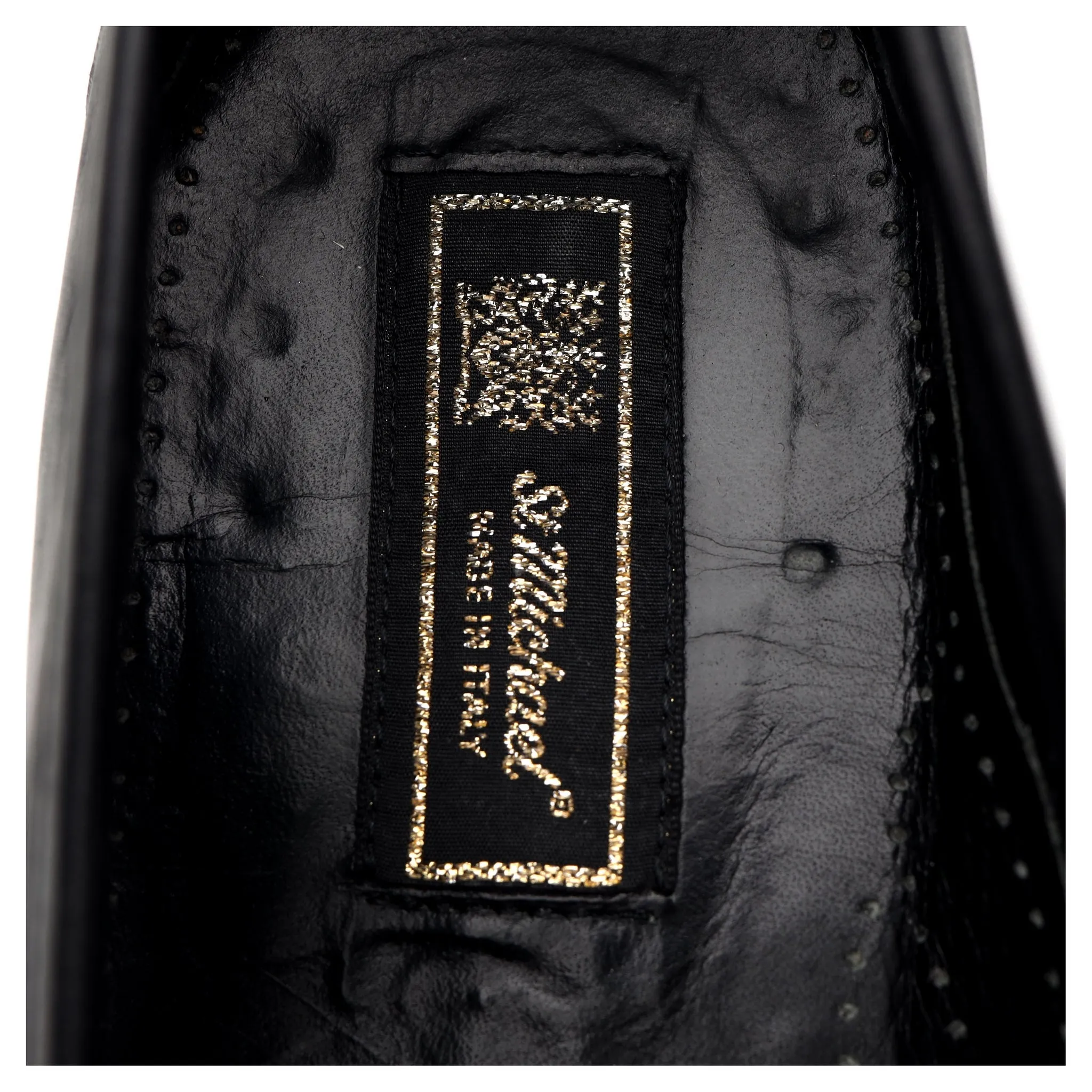 Black Leather Horsebit Loafers UK 9.5