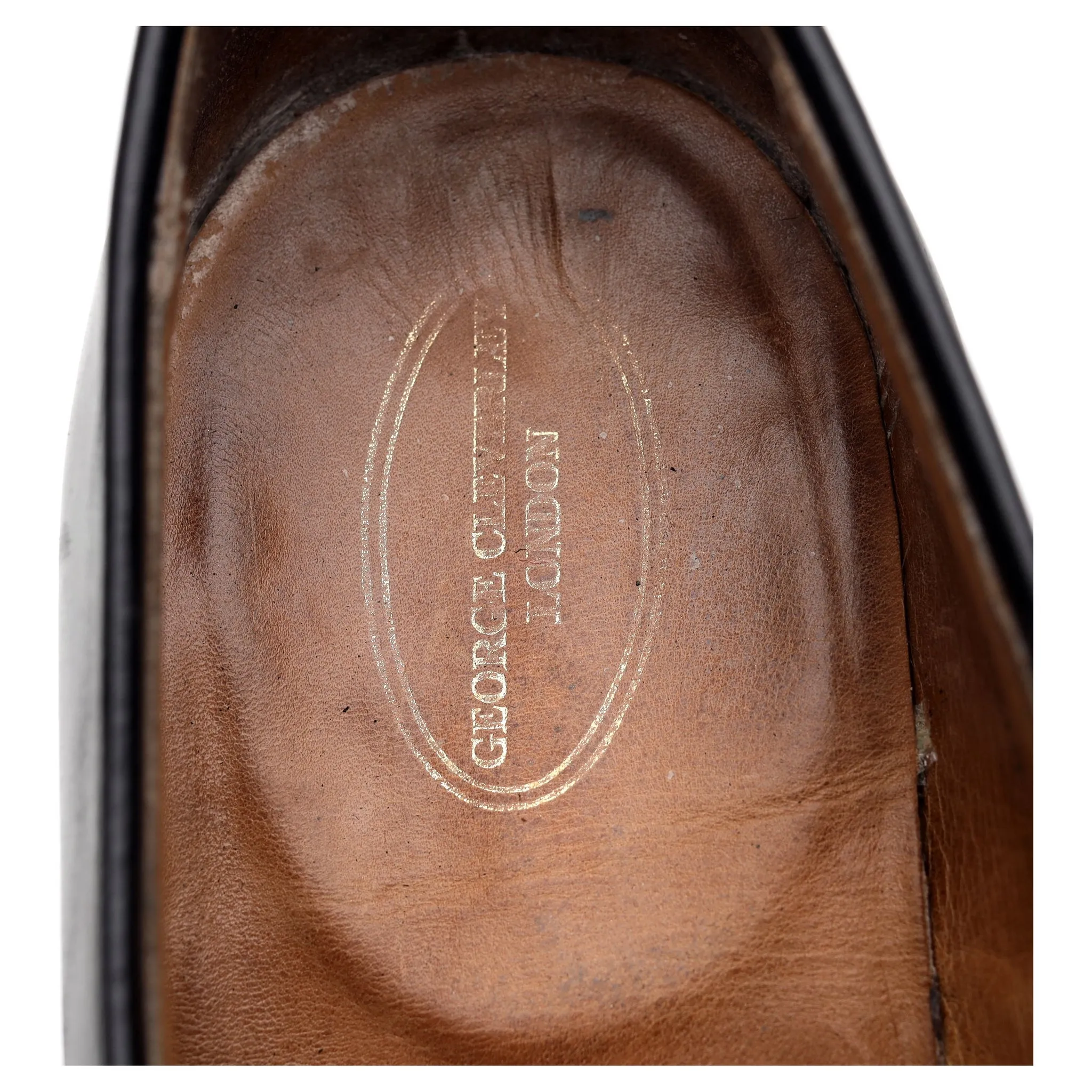 Black Leather Loafers UK 7 E