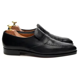 Black Leather Loafers UK 7 E