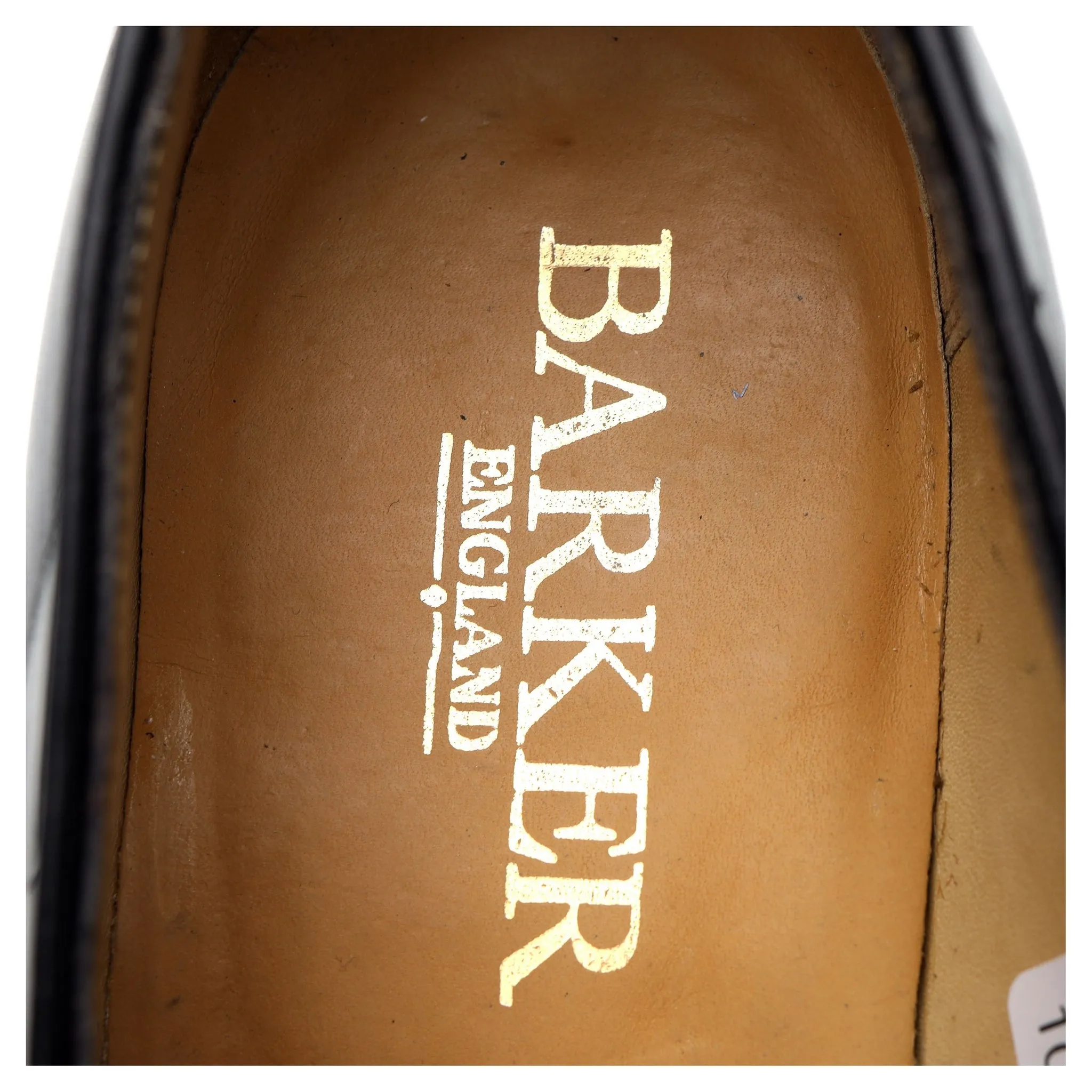 Black Leather Tassel Loafers UK 8 E