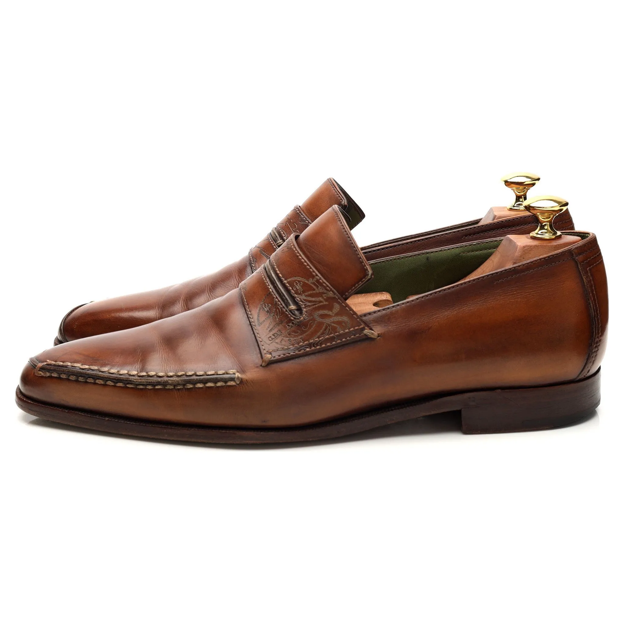 Brown Leather Loafers UK 9