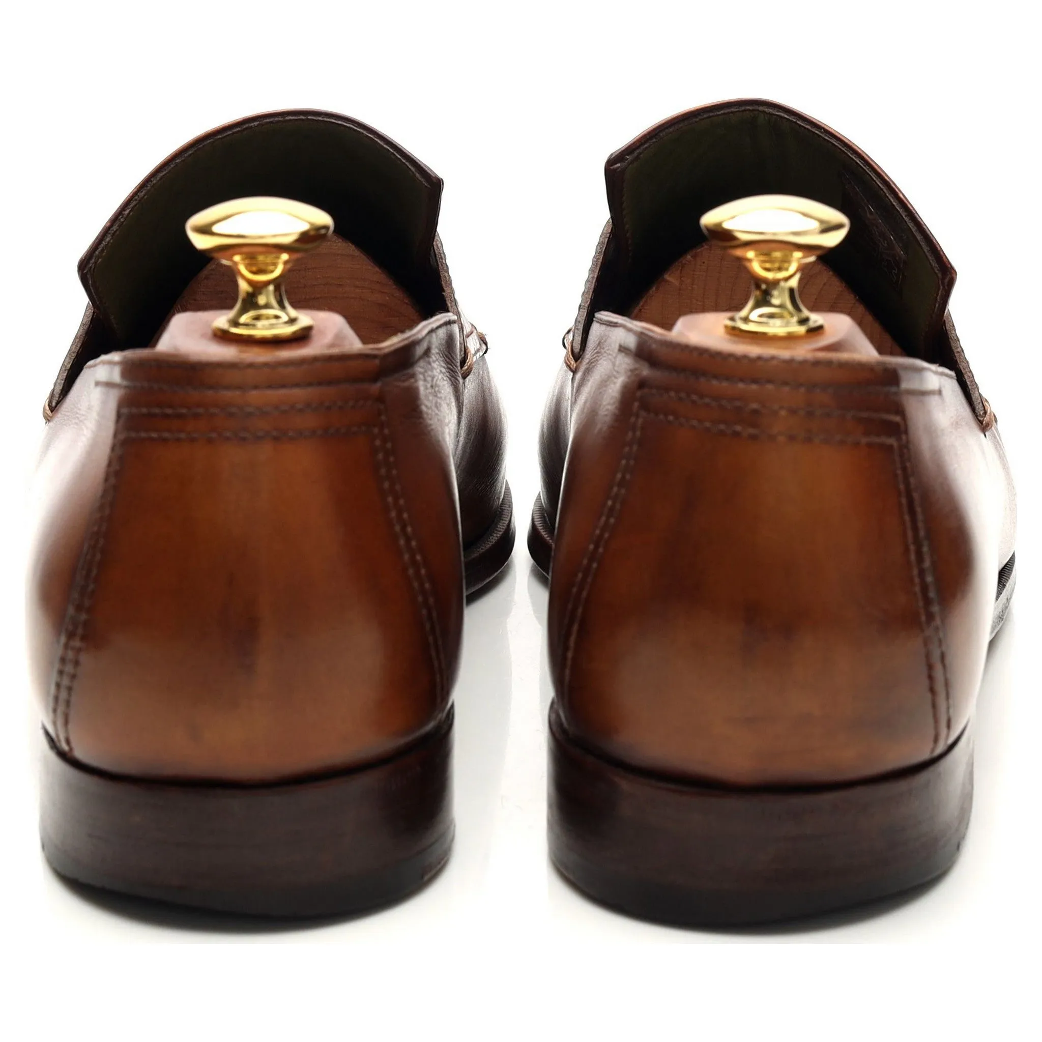 Brown Leather Loafers UK 9