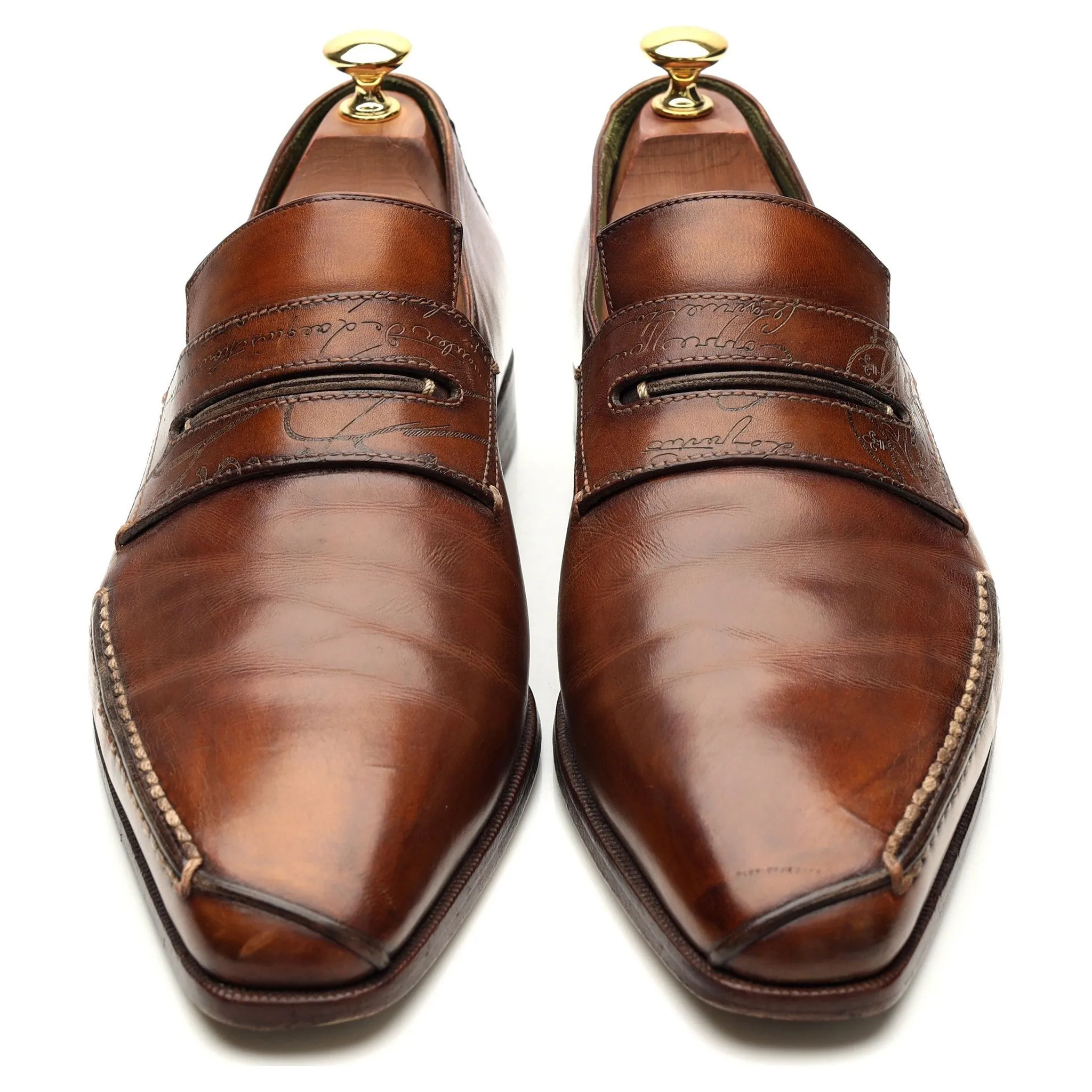 Brown Leather Loafers UK 9