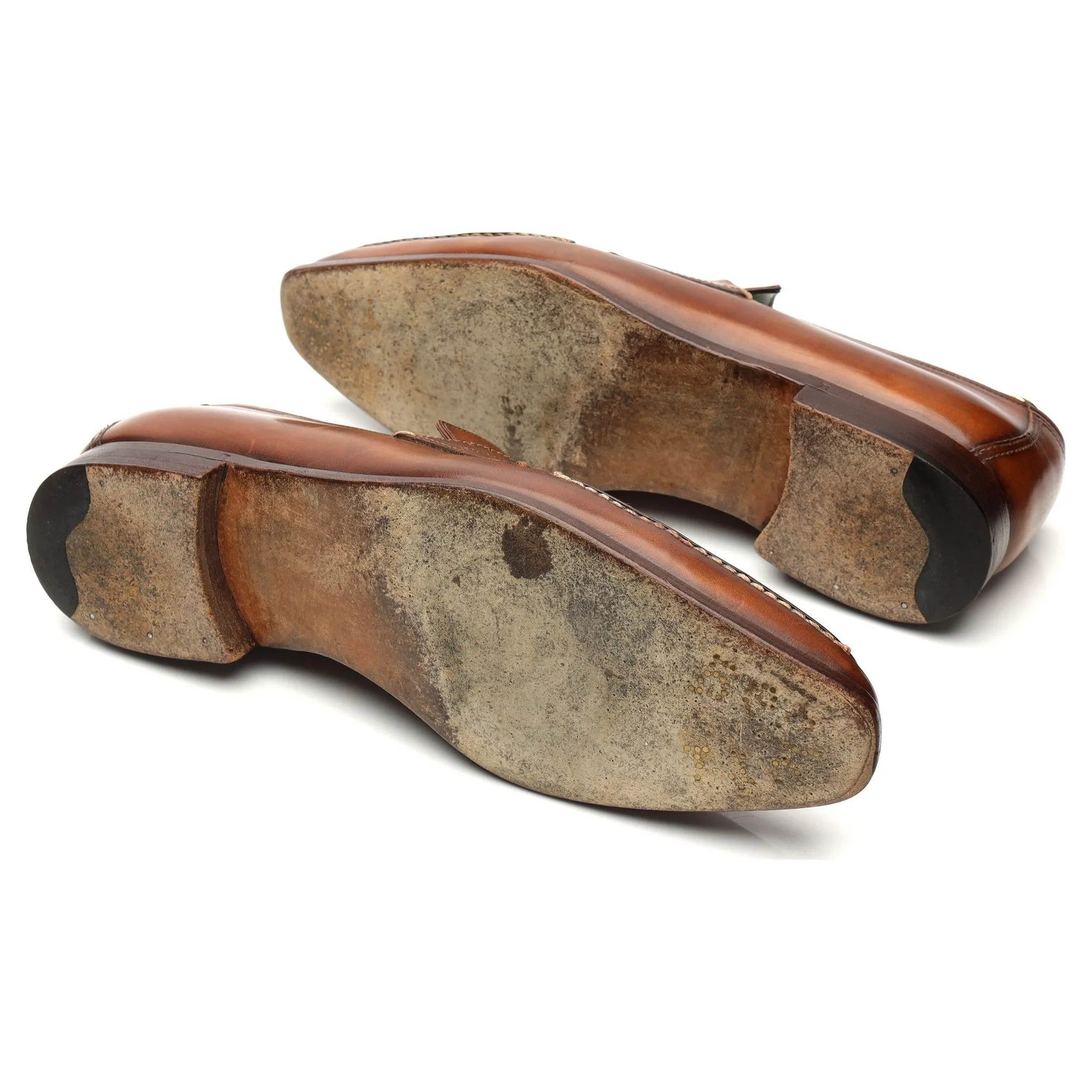 Brown Leather Loafers UK 9