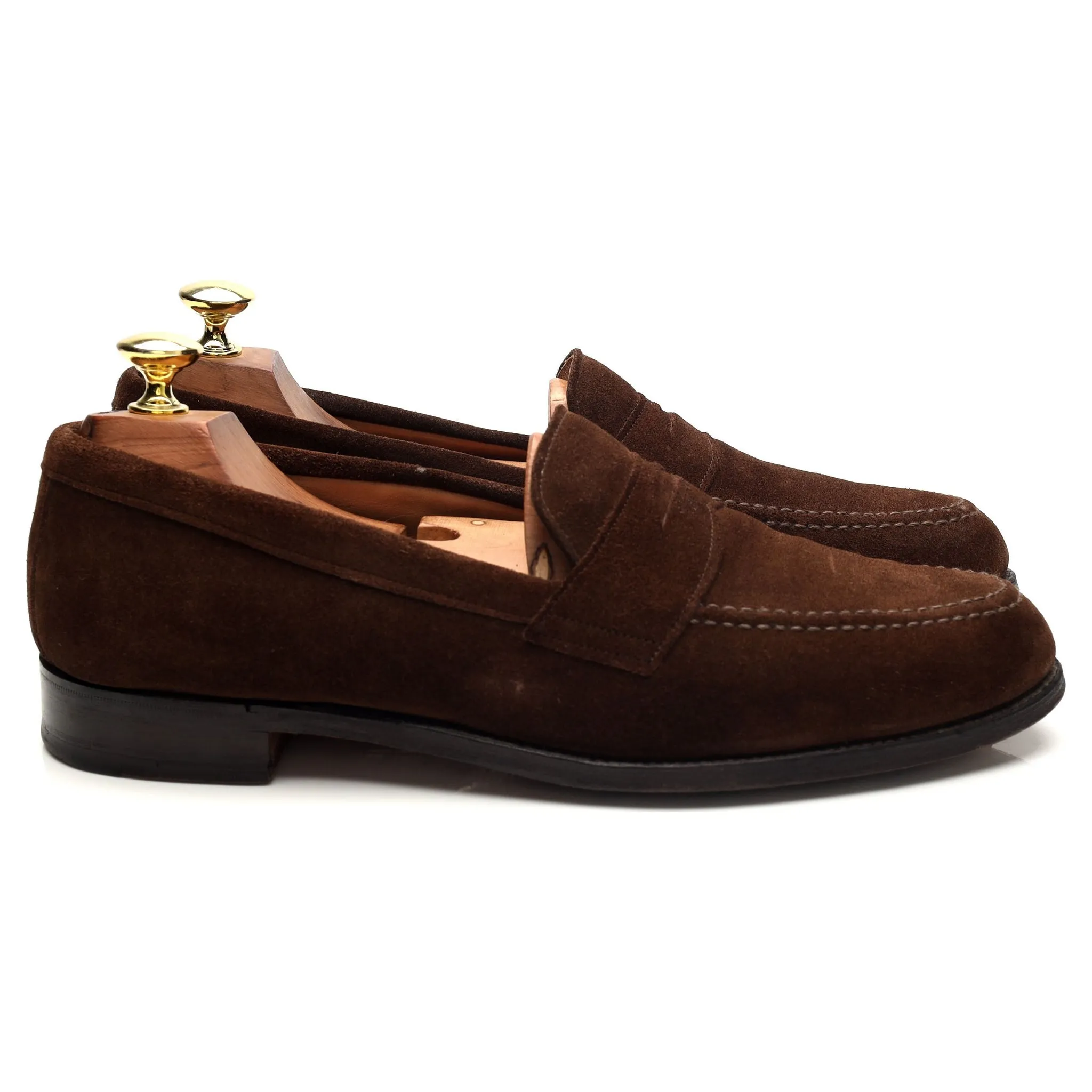 'Cannon' Brown Suede Loafers UK 7.5 F