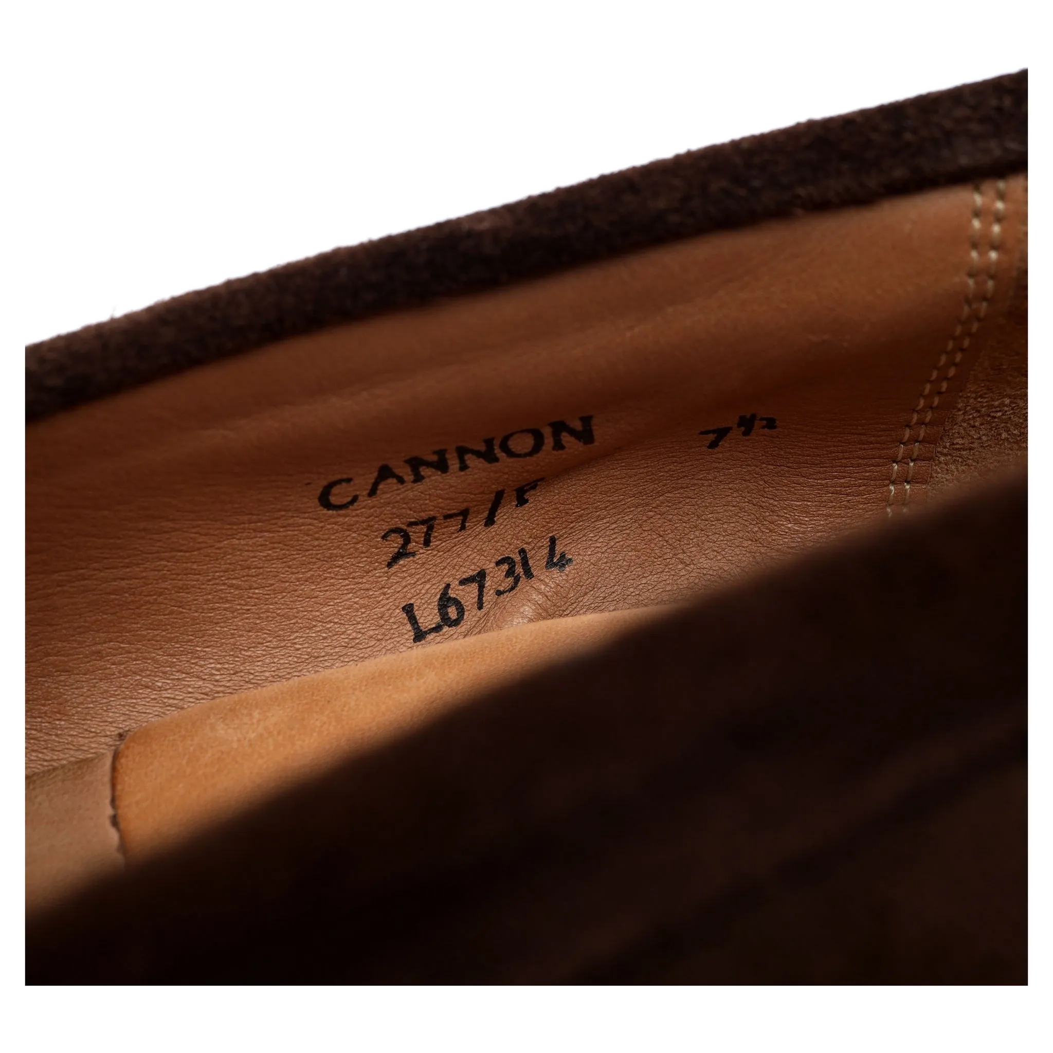 'Cannon' Brown Suede Loafers UK 7.5 F