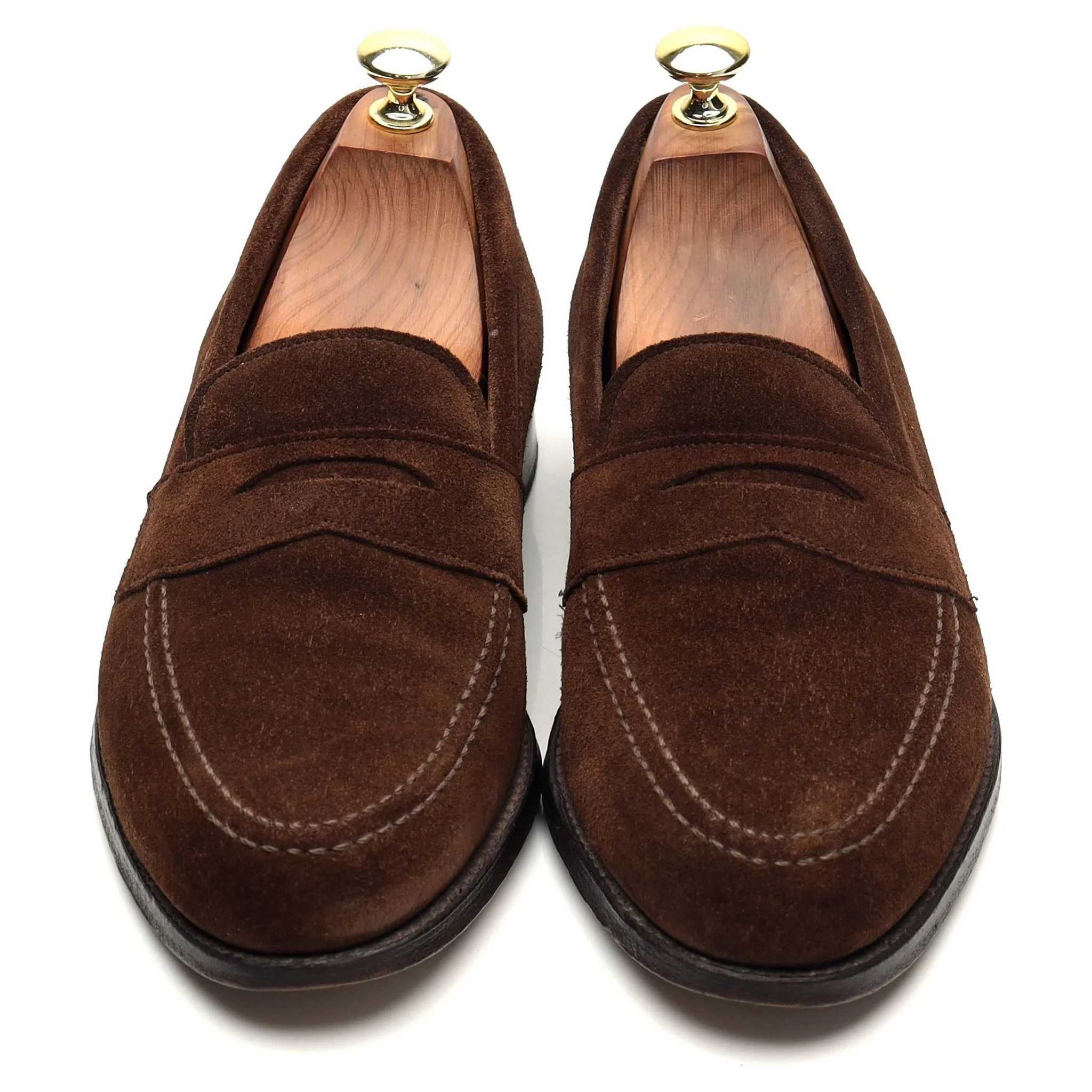 'Cannon' Brown Suede Loafers UK 7.5 F