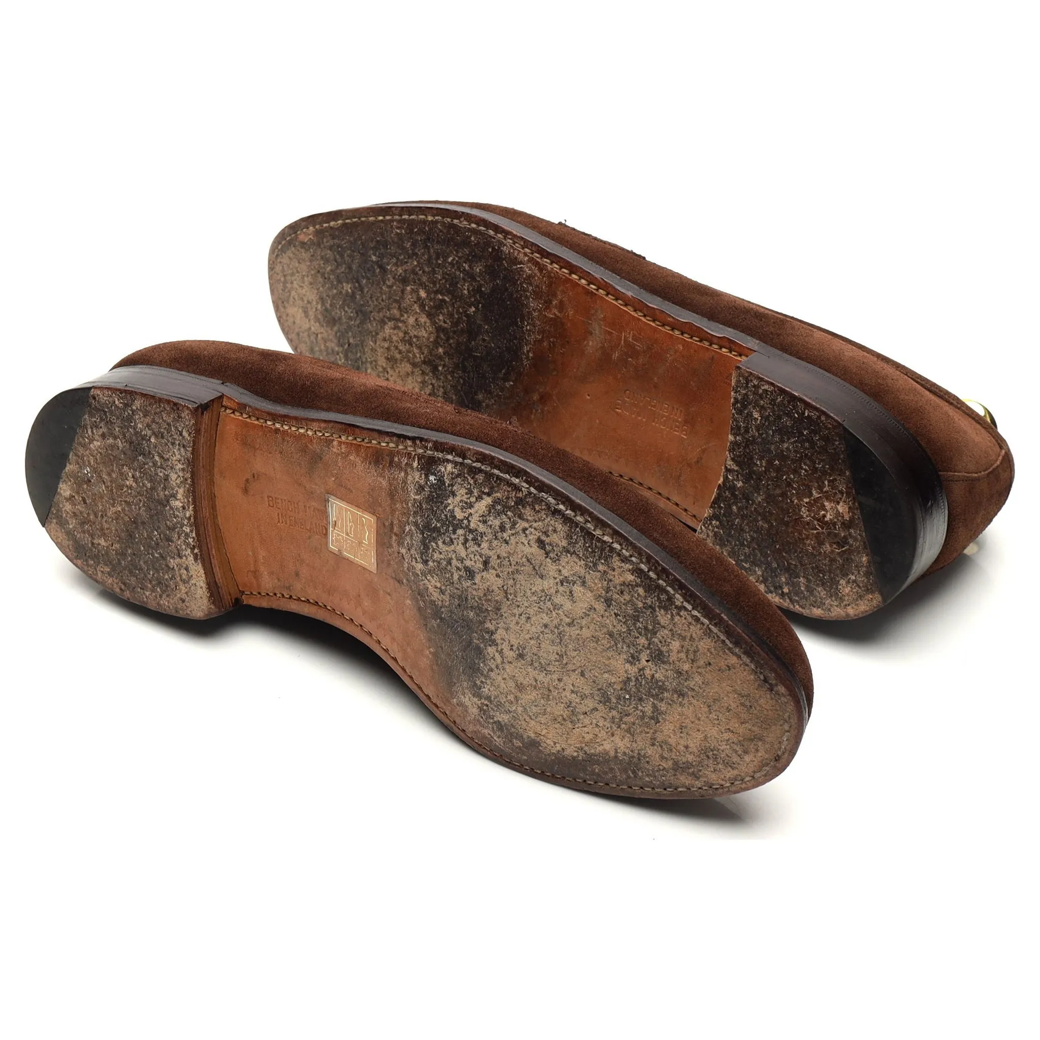 'Cannon' Brown Suede Loafers UK 7.5 F