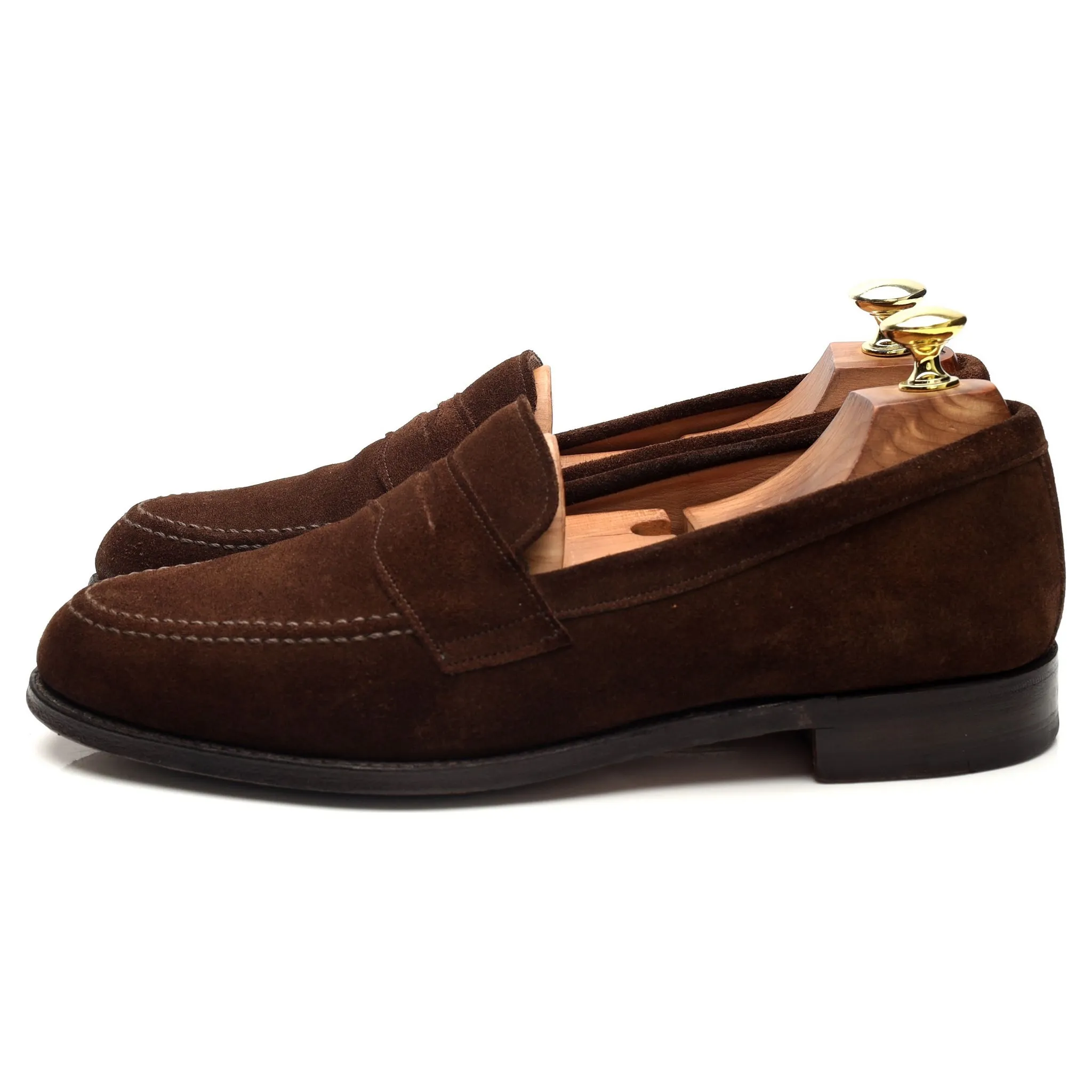 'Cannon' Brown Suede Loafers UK 7.5 F