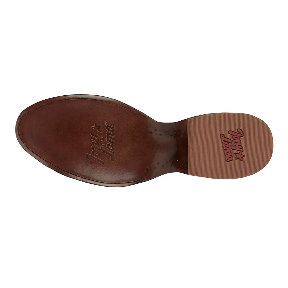 Canonero Full Quill Ostrich Round Toe Pull On Cowboy Boots