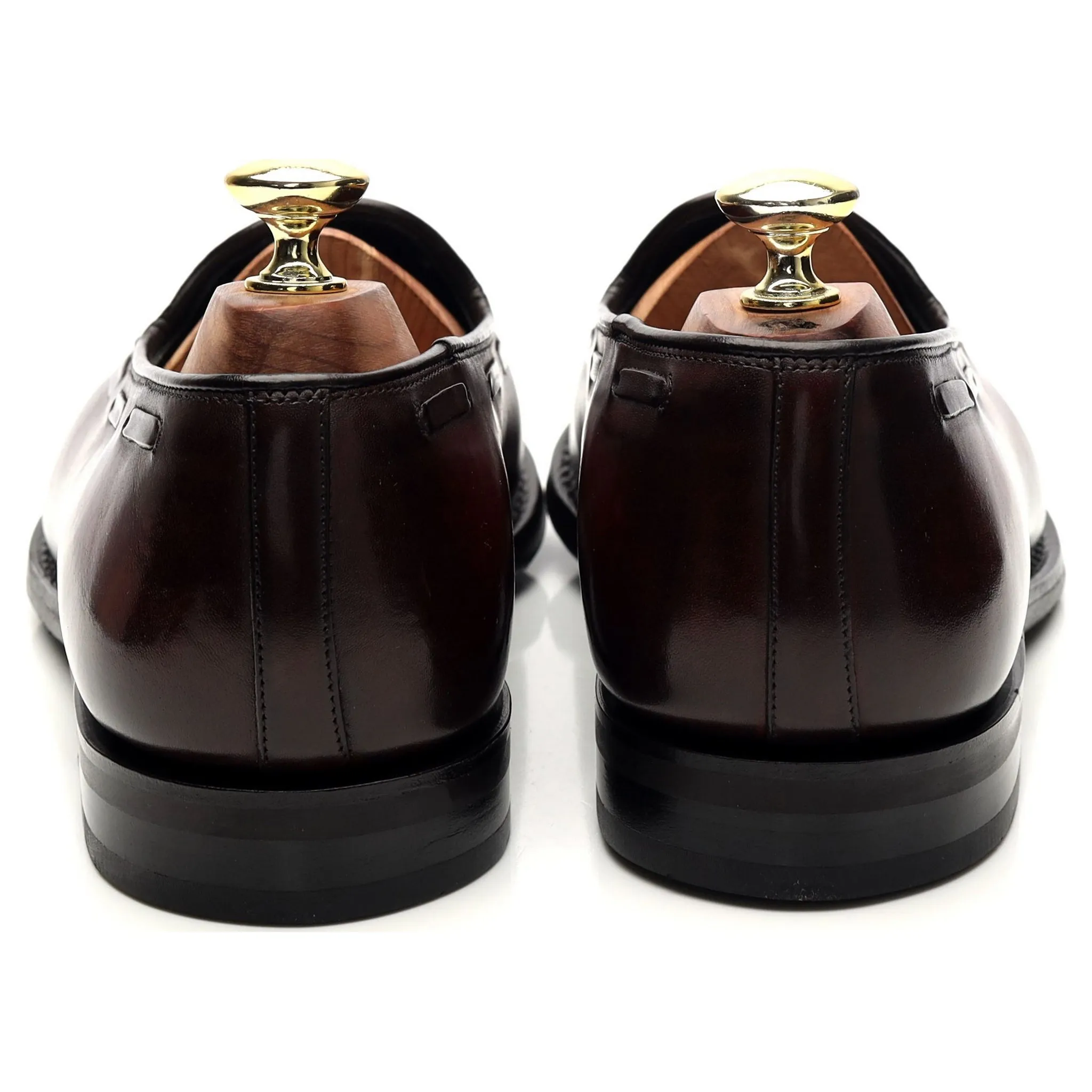 'Chicane' Burgundy Leather Tassel Loafers UK 7.5 G