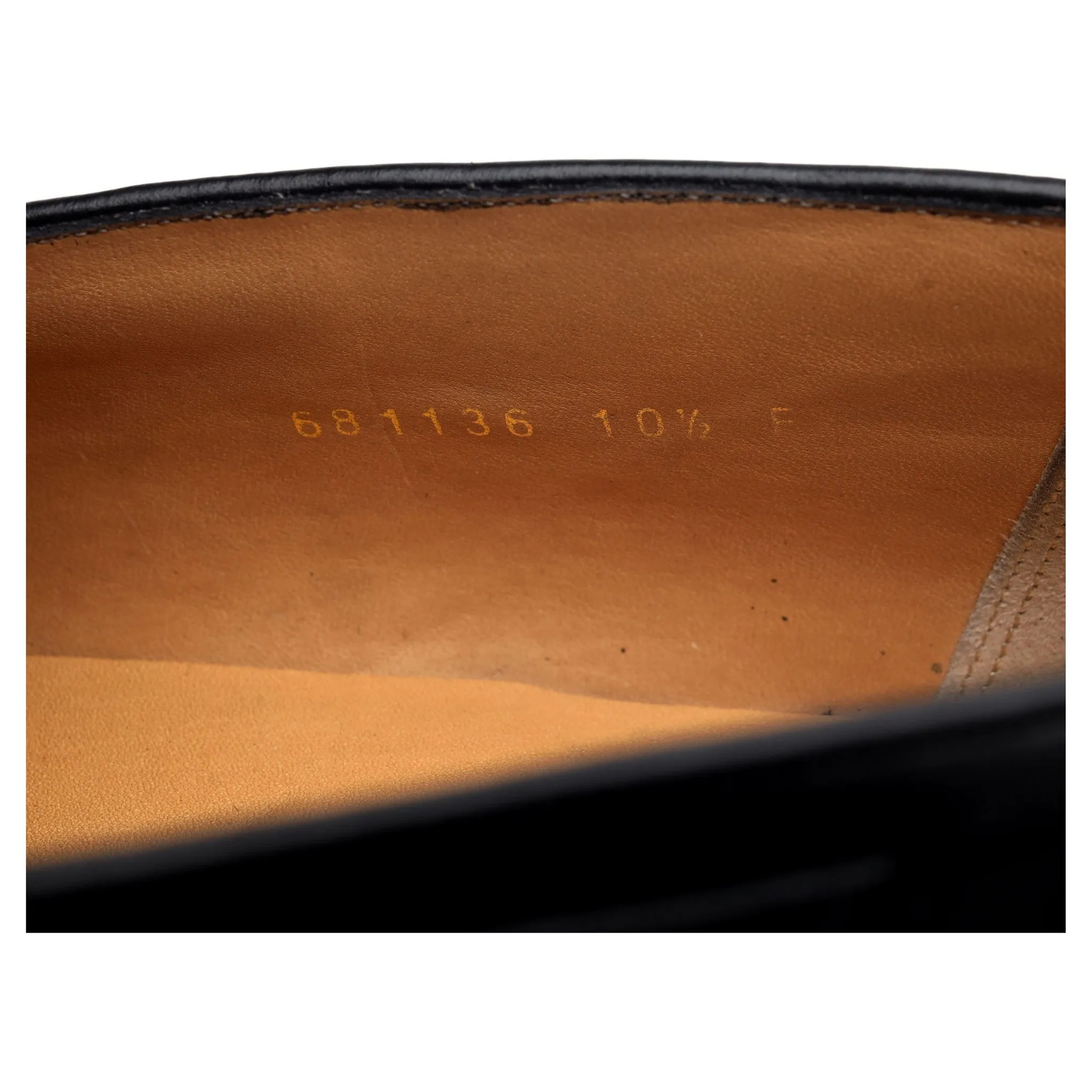 'Clive' Black Leather Tassel Loafers UK 10.5 F