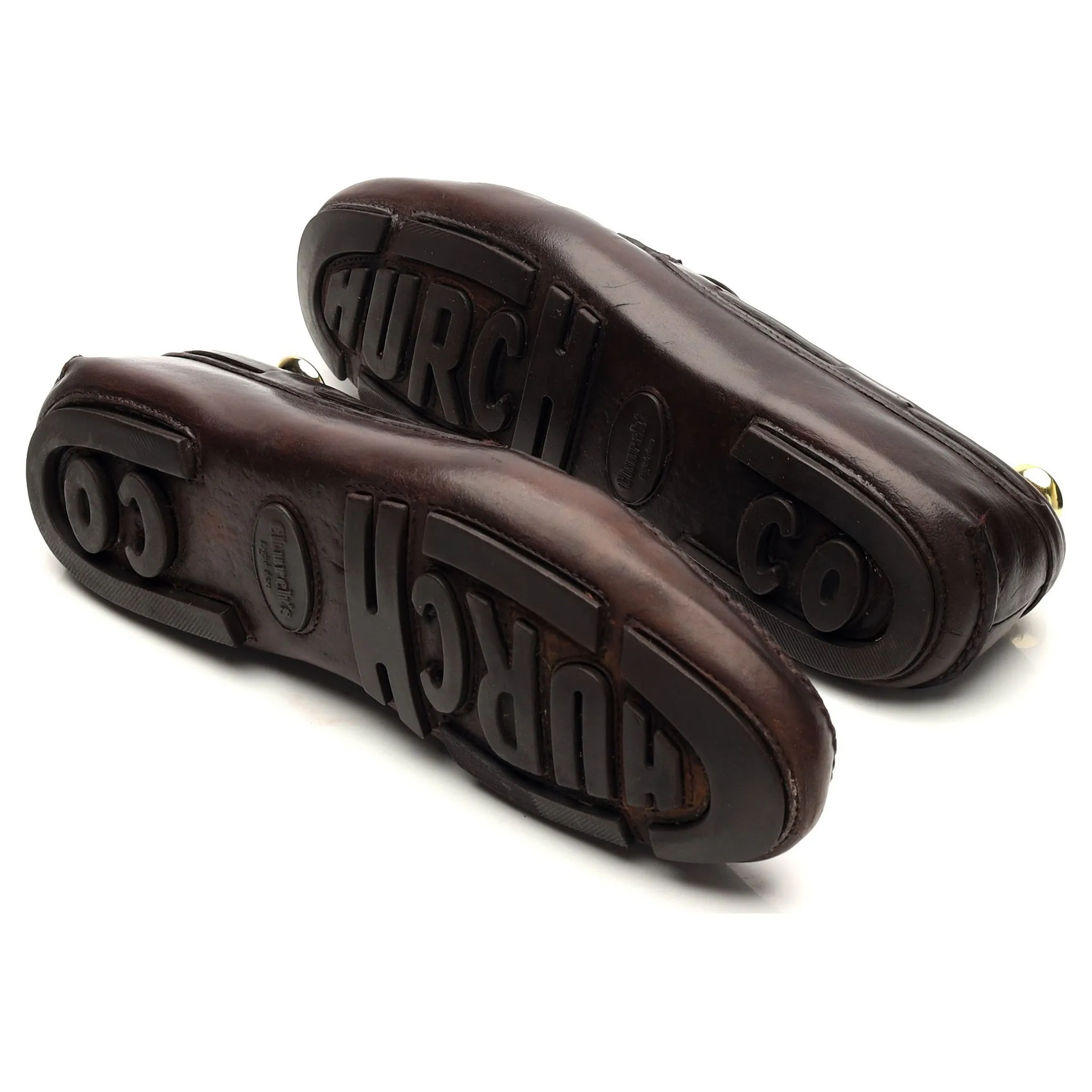 Dark Brown Leather Horsebit Loafer UK 8