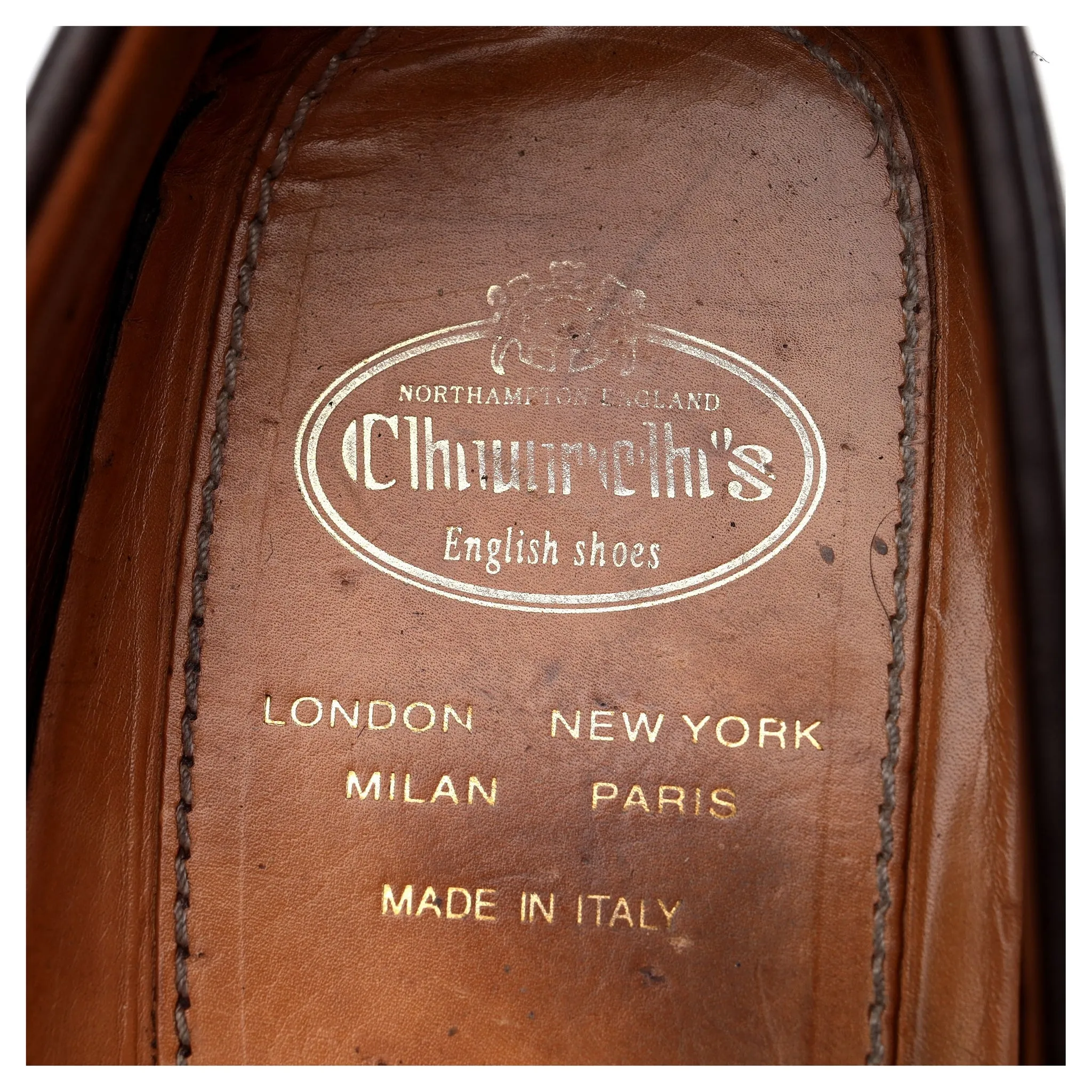 Dark Brown Leather Horsebit Loafer UK 8