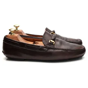 Dark Brown Leather Horsebit Loafer UK 8