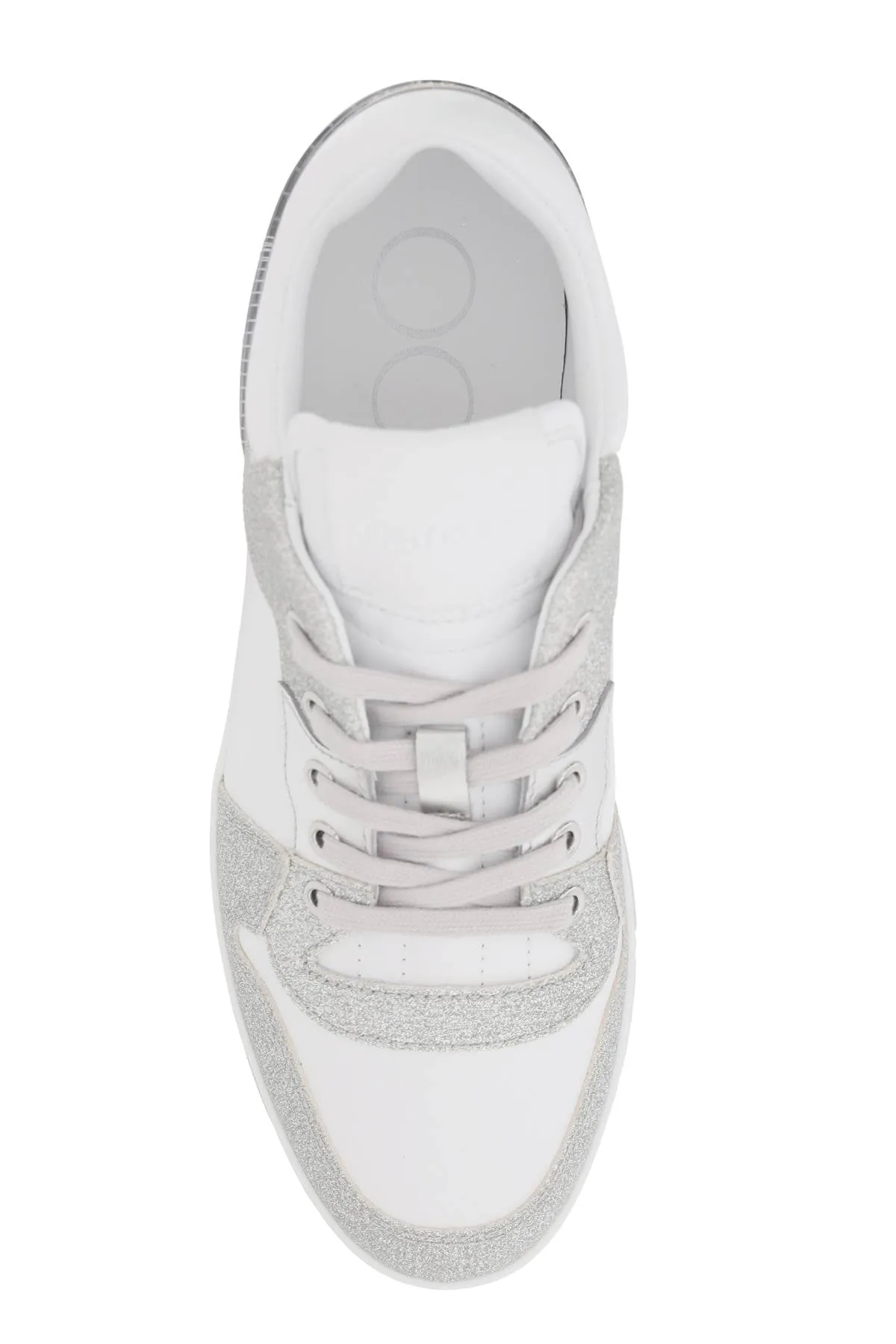 'FLORENT' GLITTERED SNEAKERS WITH LETTERING LOGO