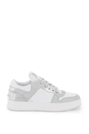 'FLORENT' GLITTERED SNEAKERS WITH LETTERING LOGO