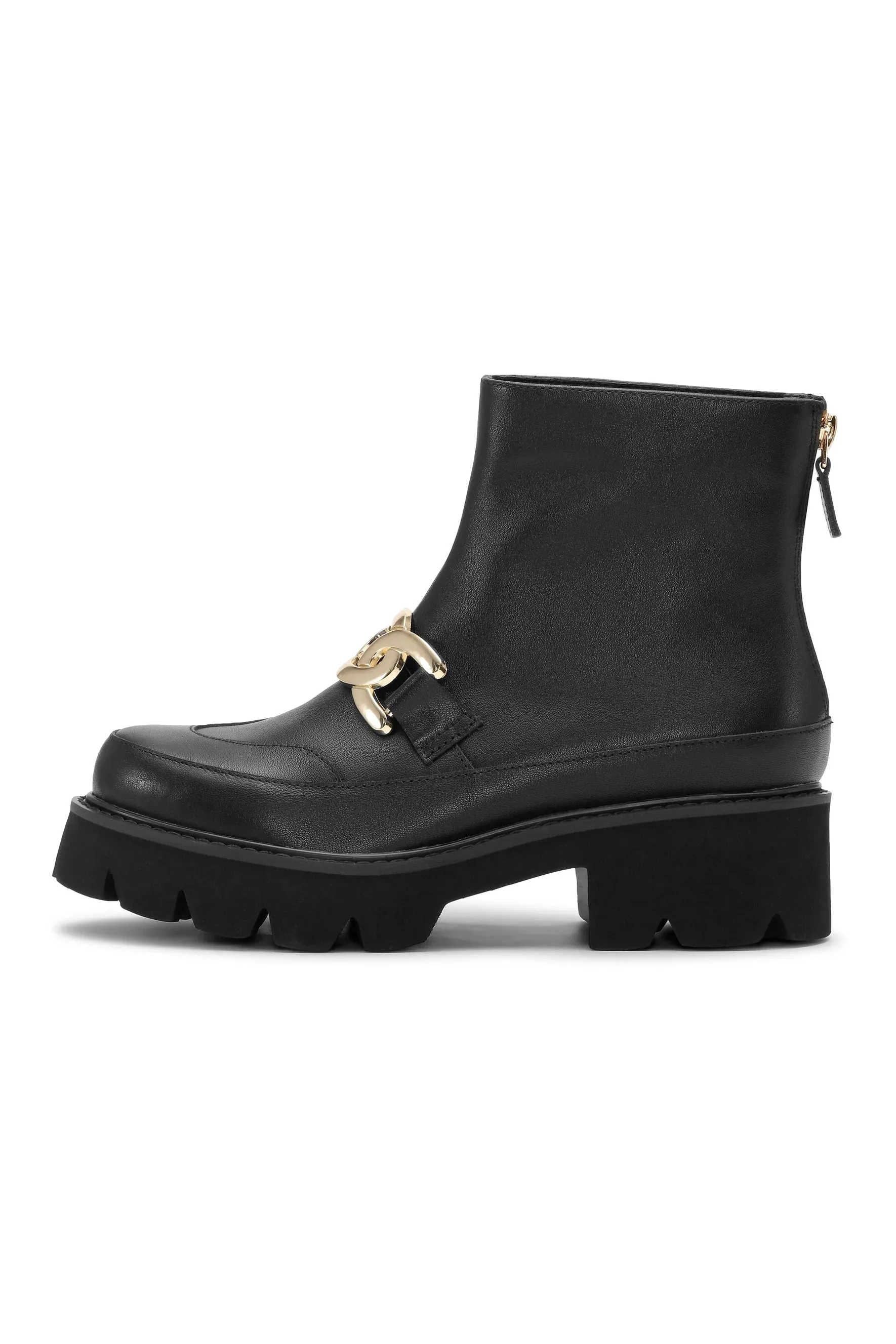 Ilse Jacobsen Black Miley Leather Ankle Boot - 001 - MILEY6002