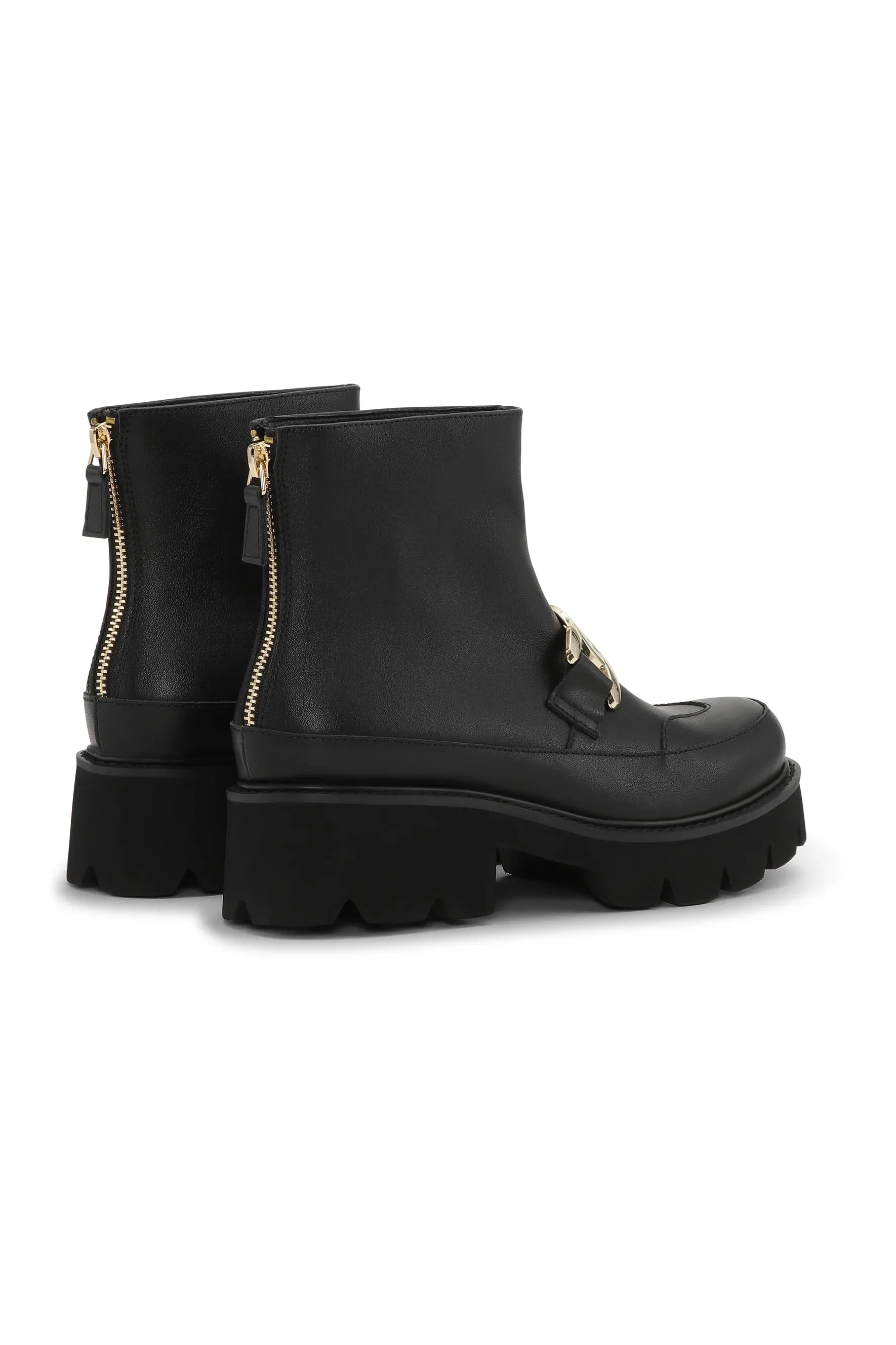 Ilse Jacobsen Black Miley Leather Ankle Boot - 001 - MILEY6002