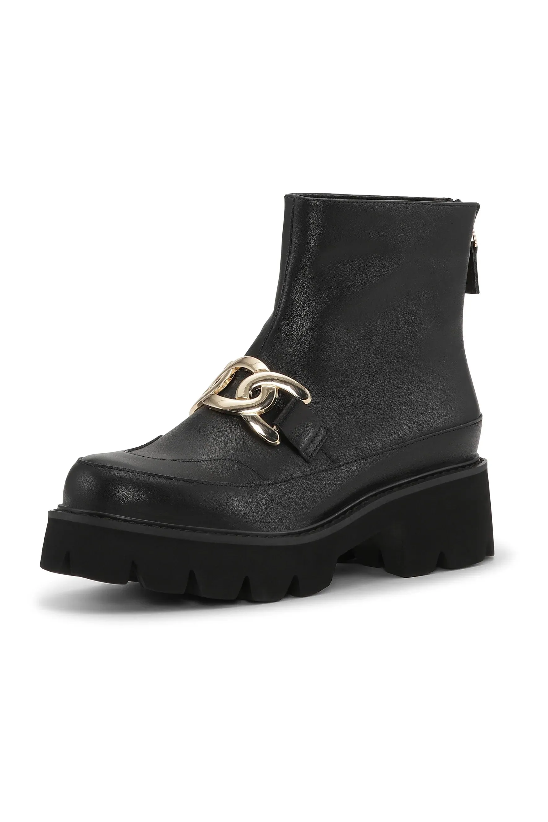 Ilse Jacobsen Black Miley Leather Ankle Boot - 001 - MILEY6002