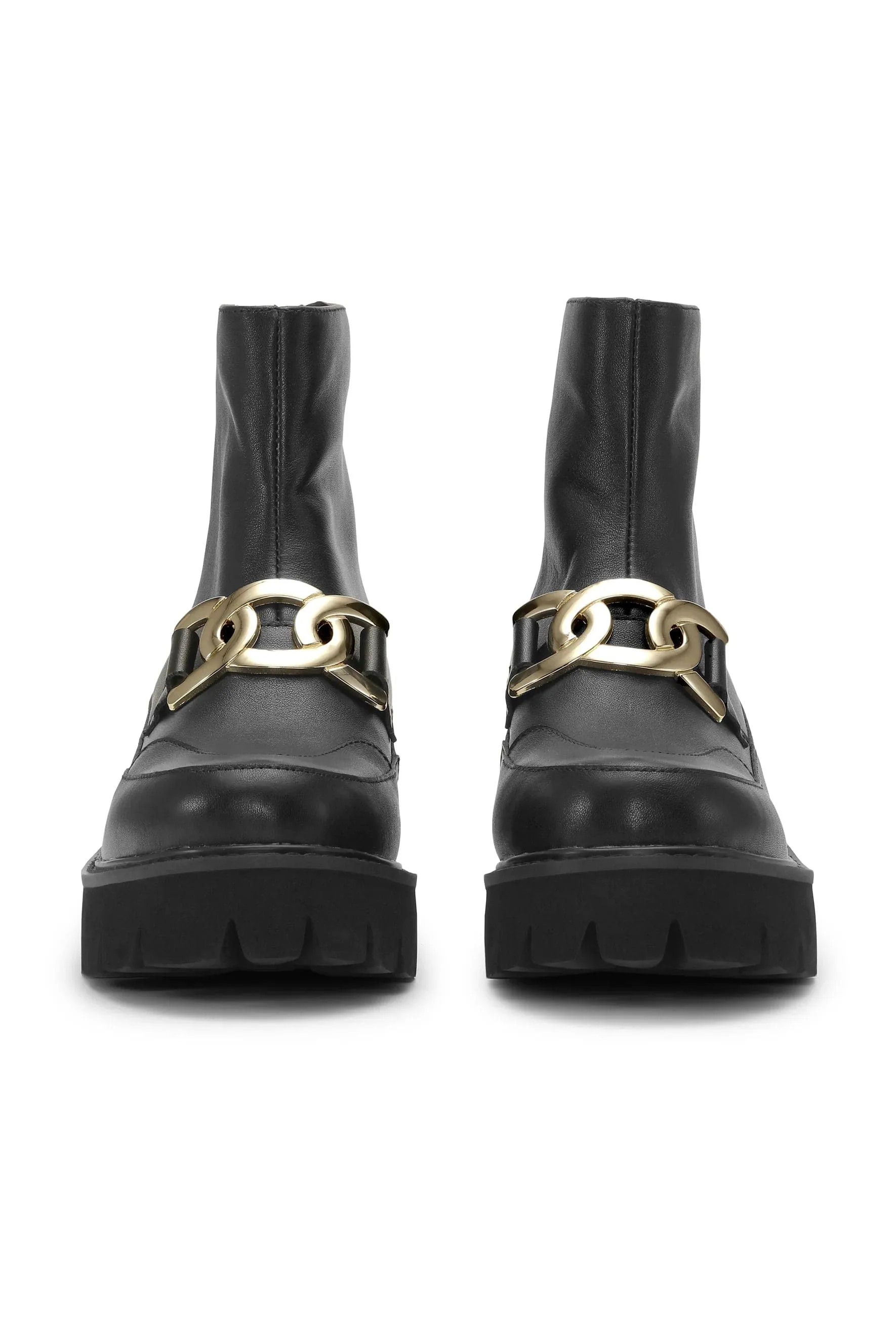 Ilse Jacobsen Black Miley Leather Ankle Boot - 001 - MILEY6002