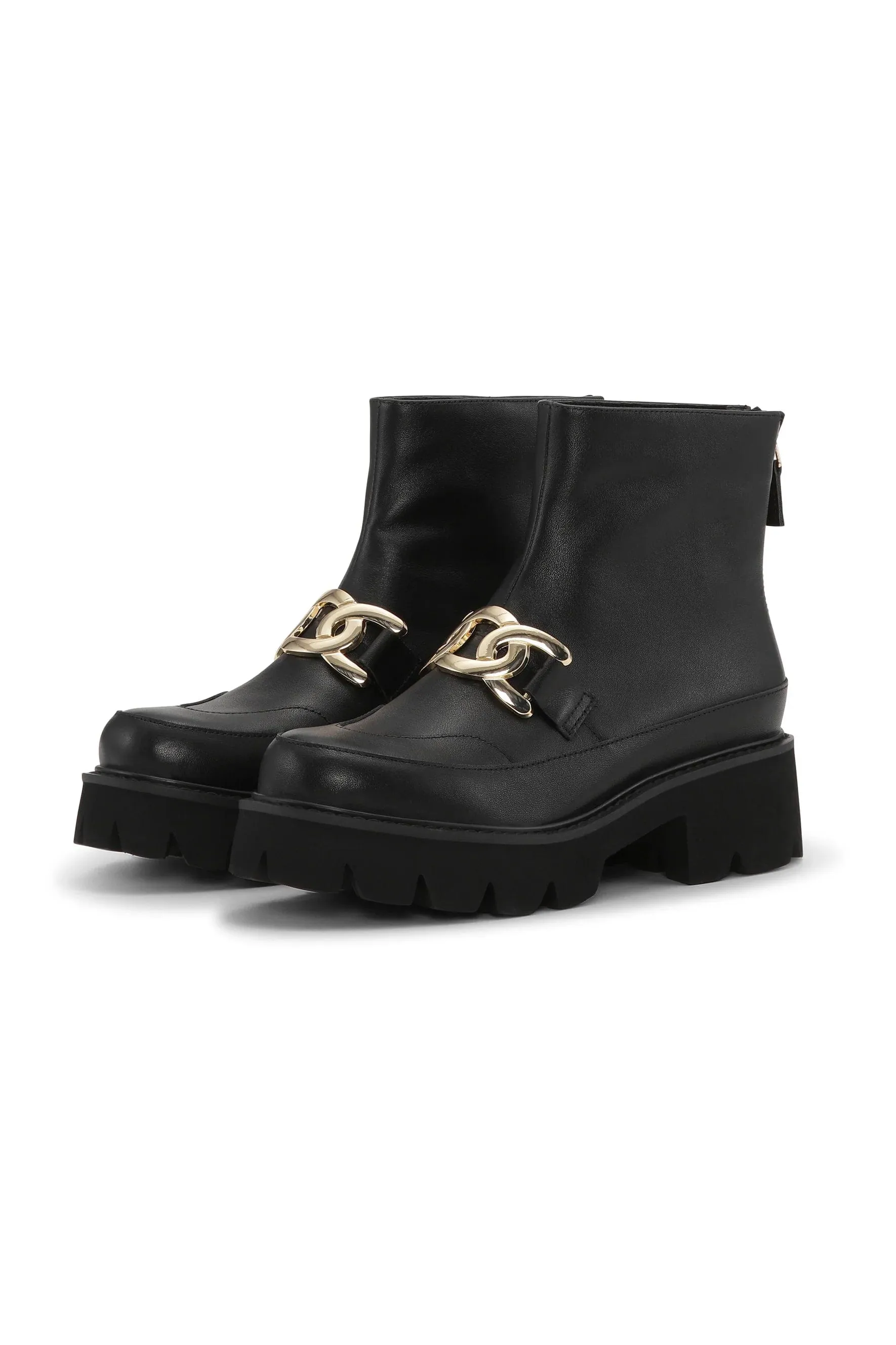 Ilse Jacobsen Black Miley Leather Ankle Boot - 001 - MILEY6002