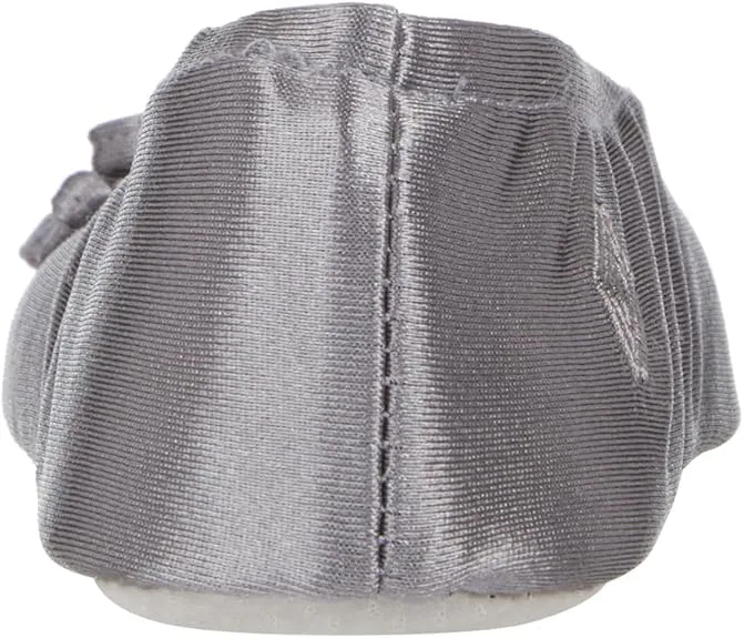 isotoner Women's Satin Ballerina Slippers with Soft Tie Bow and Suede Sole