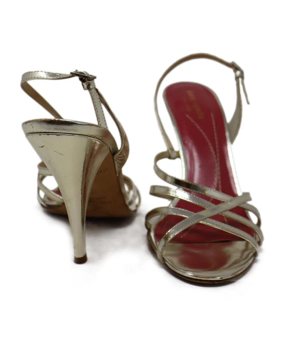 Kate Spade Gold Leather Sandals sz 8