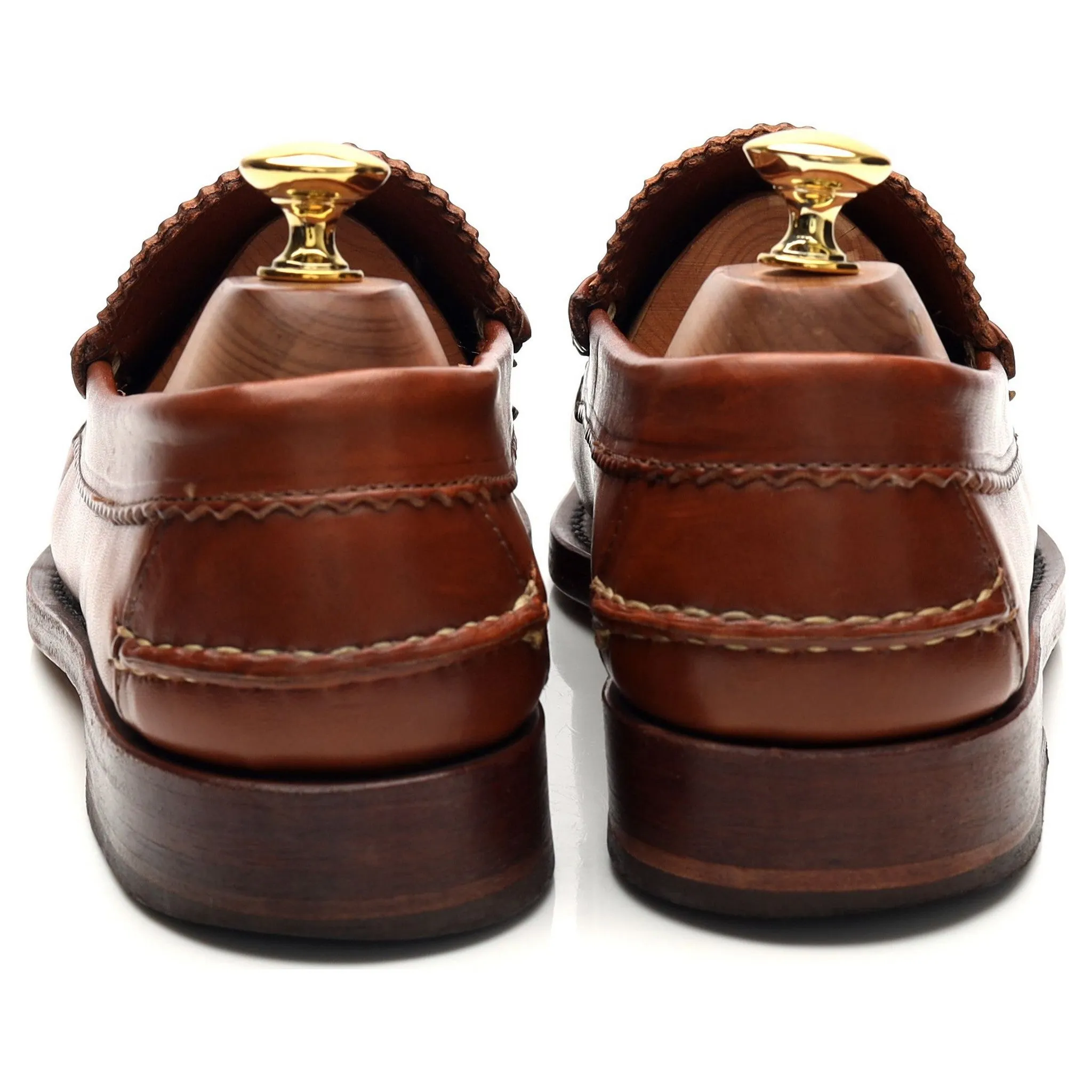 'Kenwood' Tan Brown Leather Loafers UK 7 US 8 E