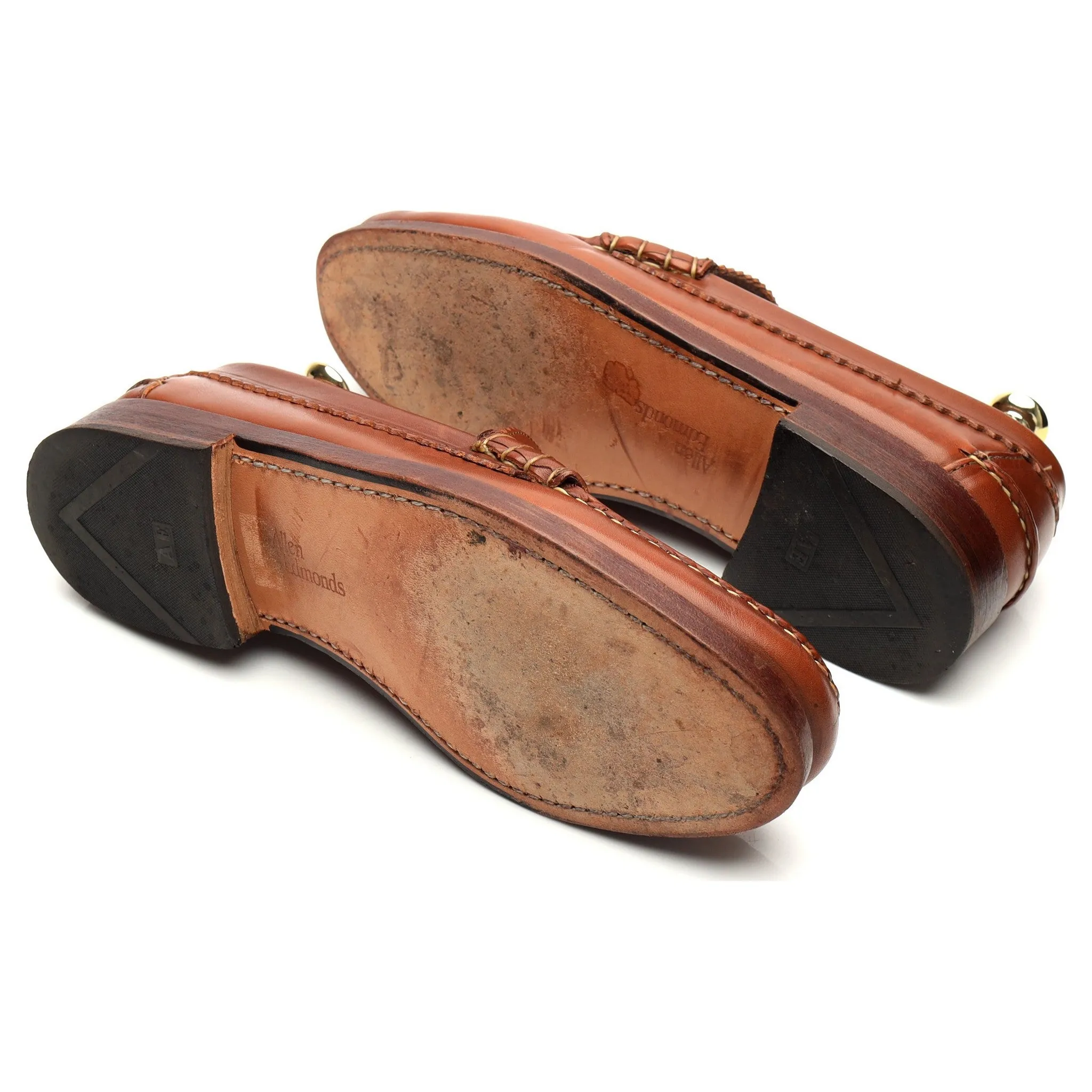 'Kenwood' Tan Brown Leather Loafers UK 7 US 8 E