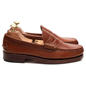 'Kenwood' Tan Brown Leather Loafers UK 7 US 8 E