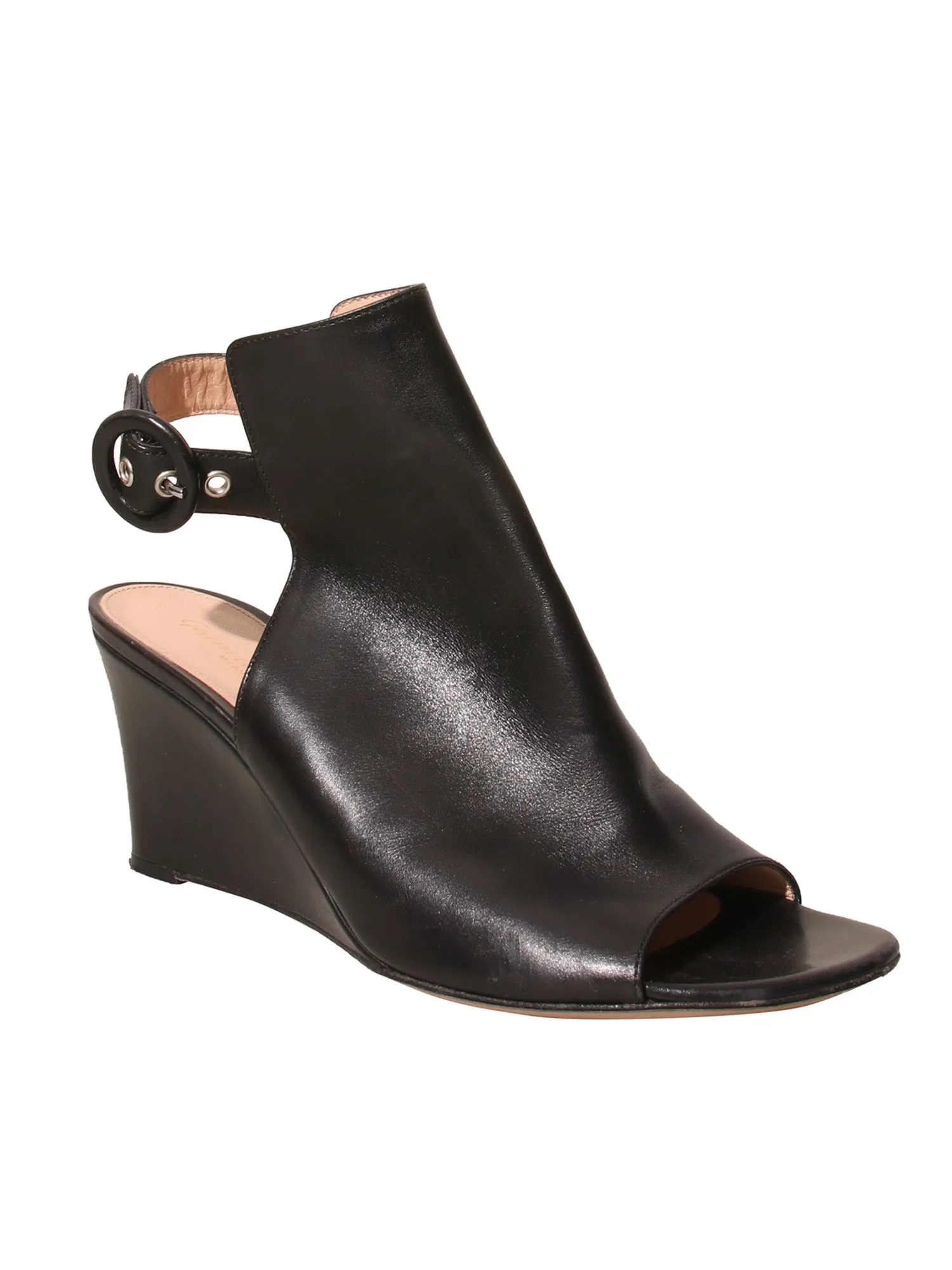 Leather Wedge Sandals