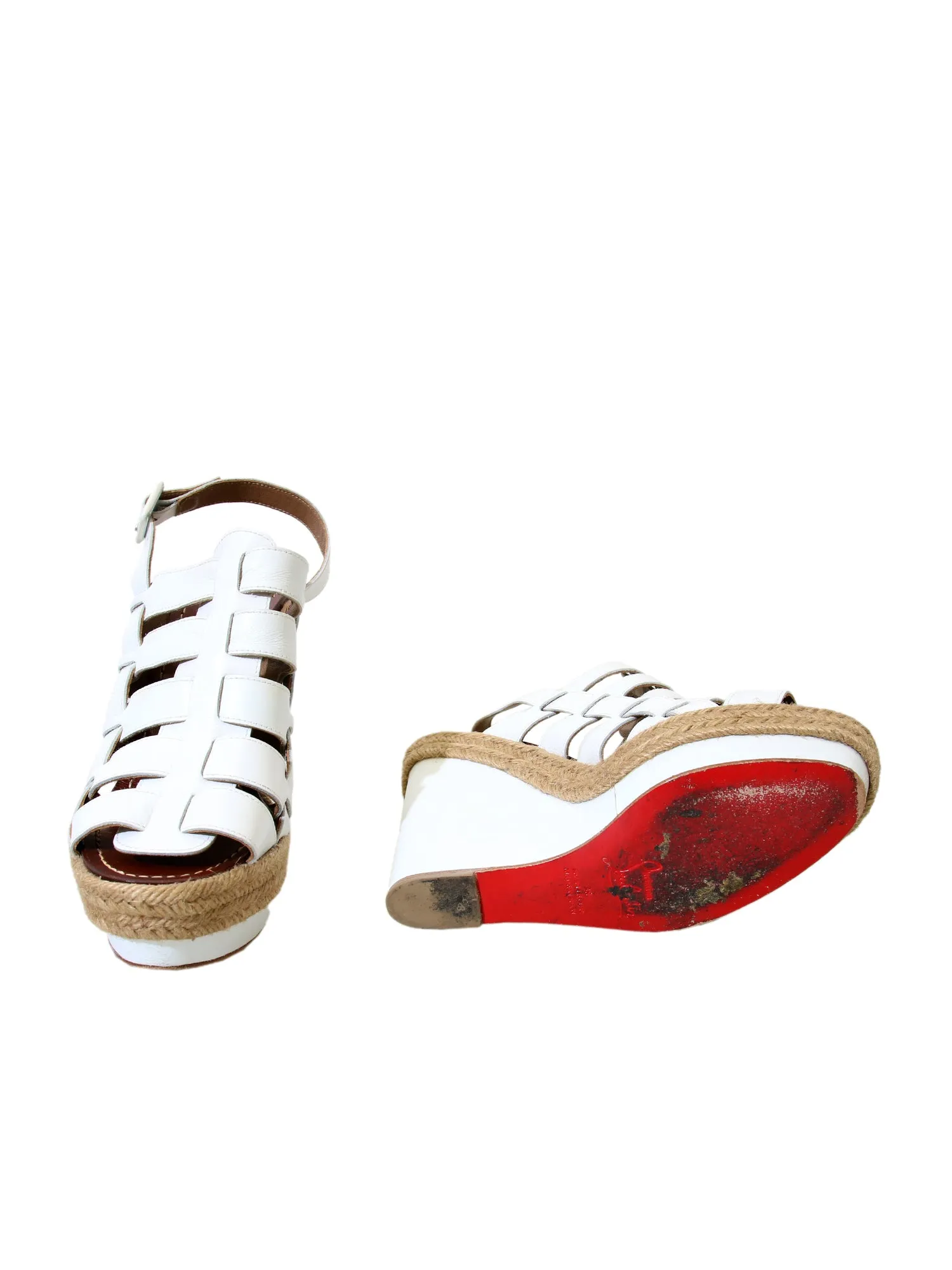 Leather Wedge Sandals