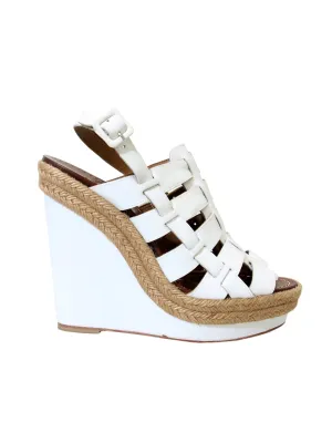 Leather Wedge Sandals