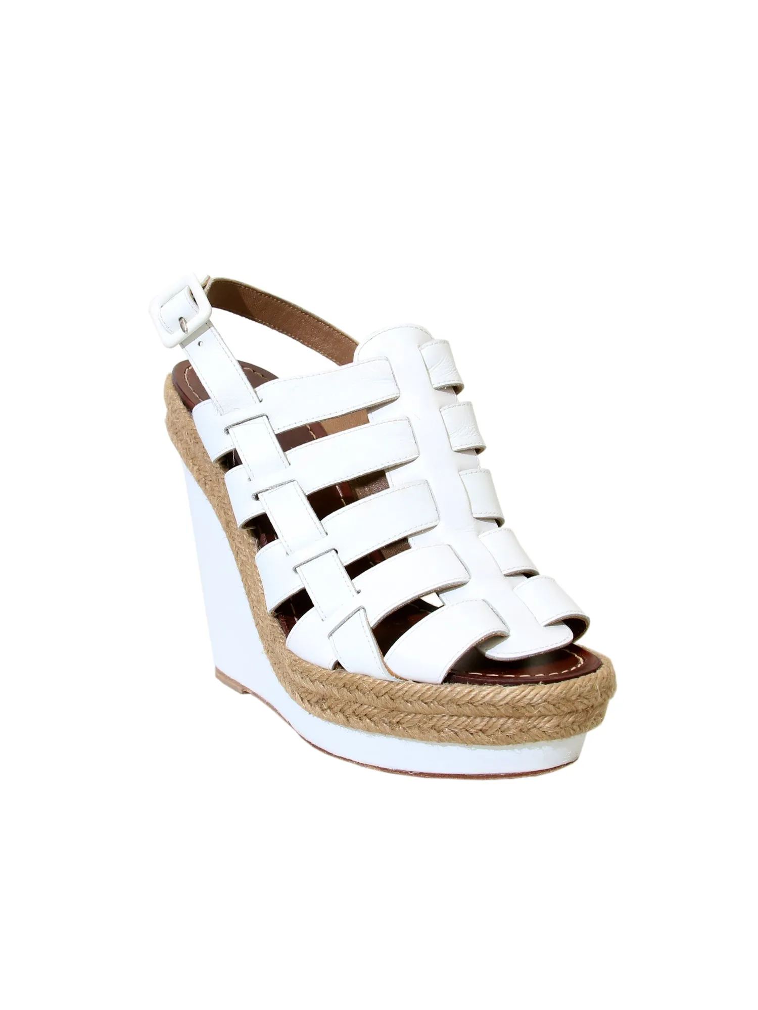 Leather Wedge Sandals