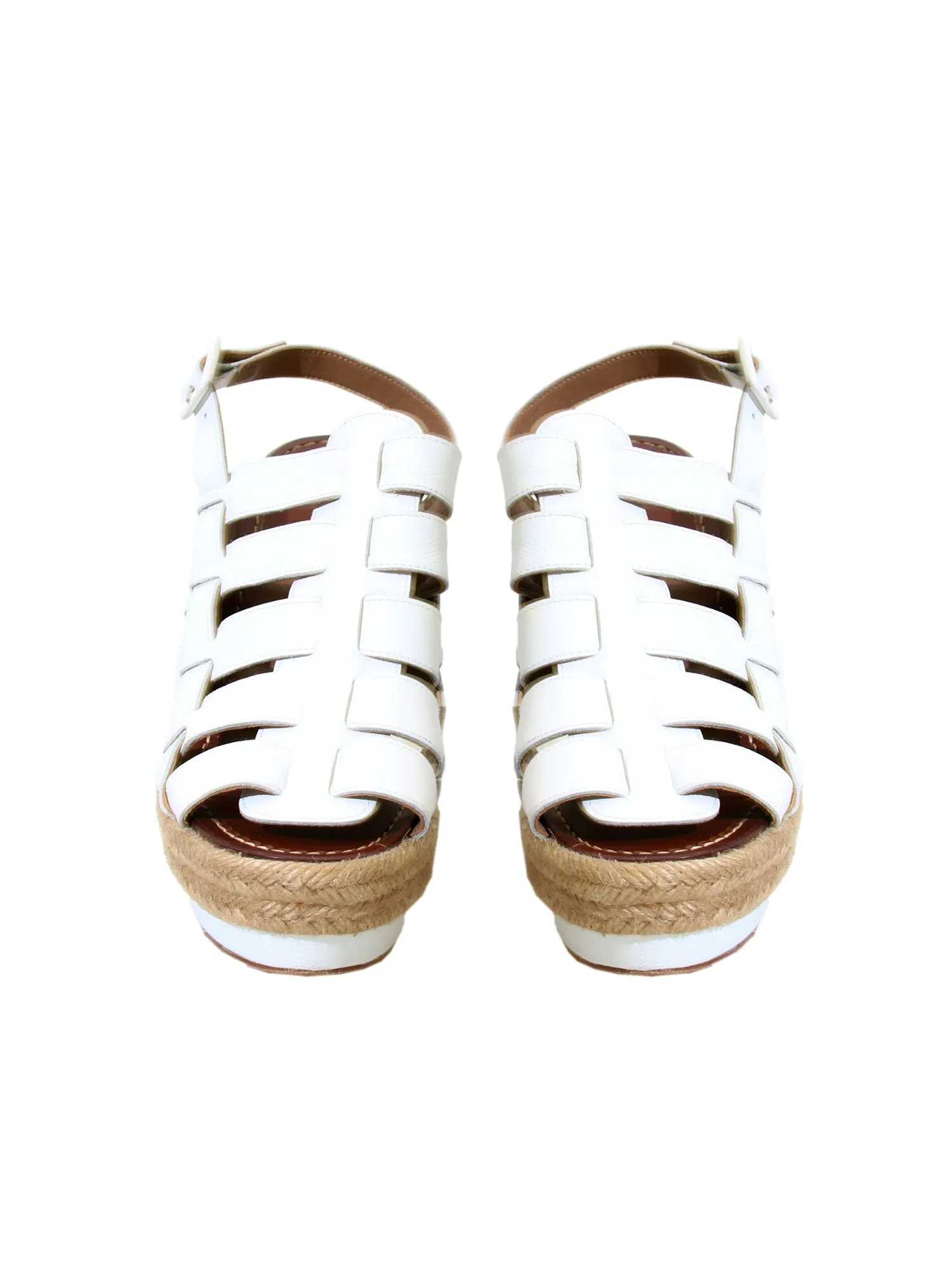 Leather Wedge Sandals