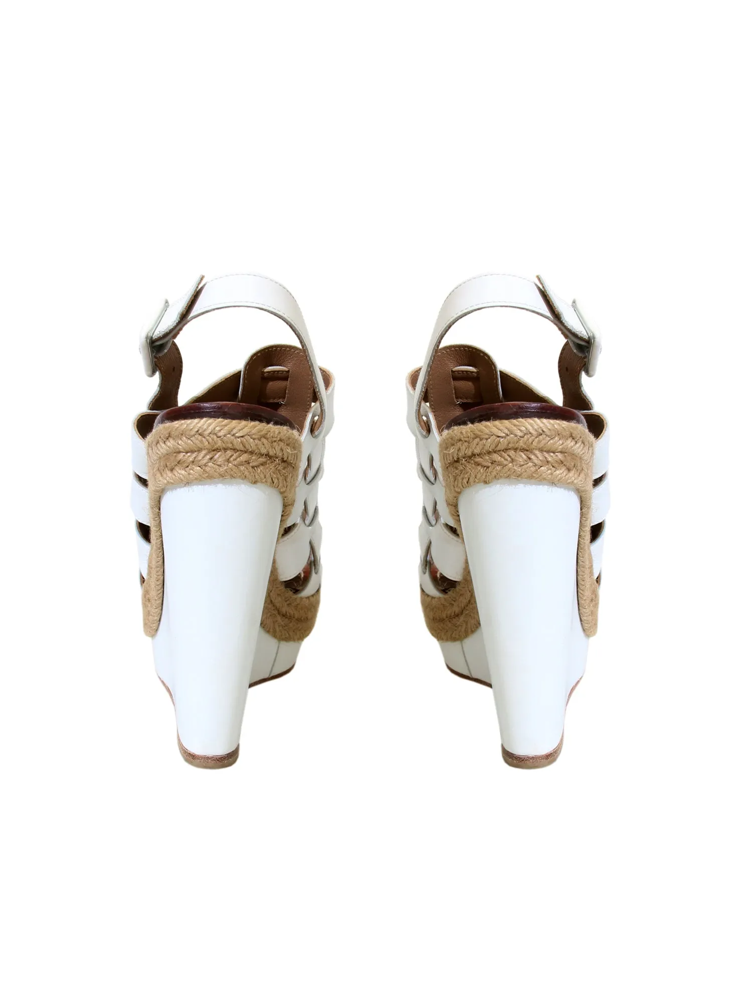 Leather Wedge Sandals