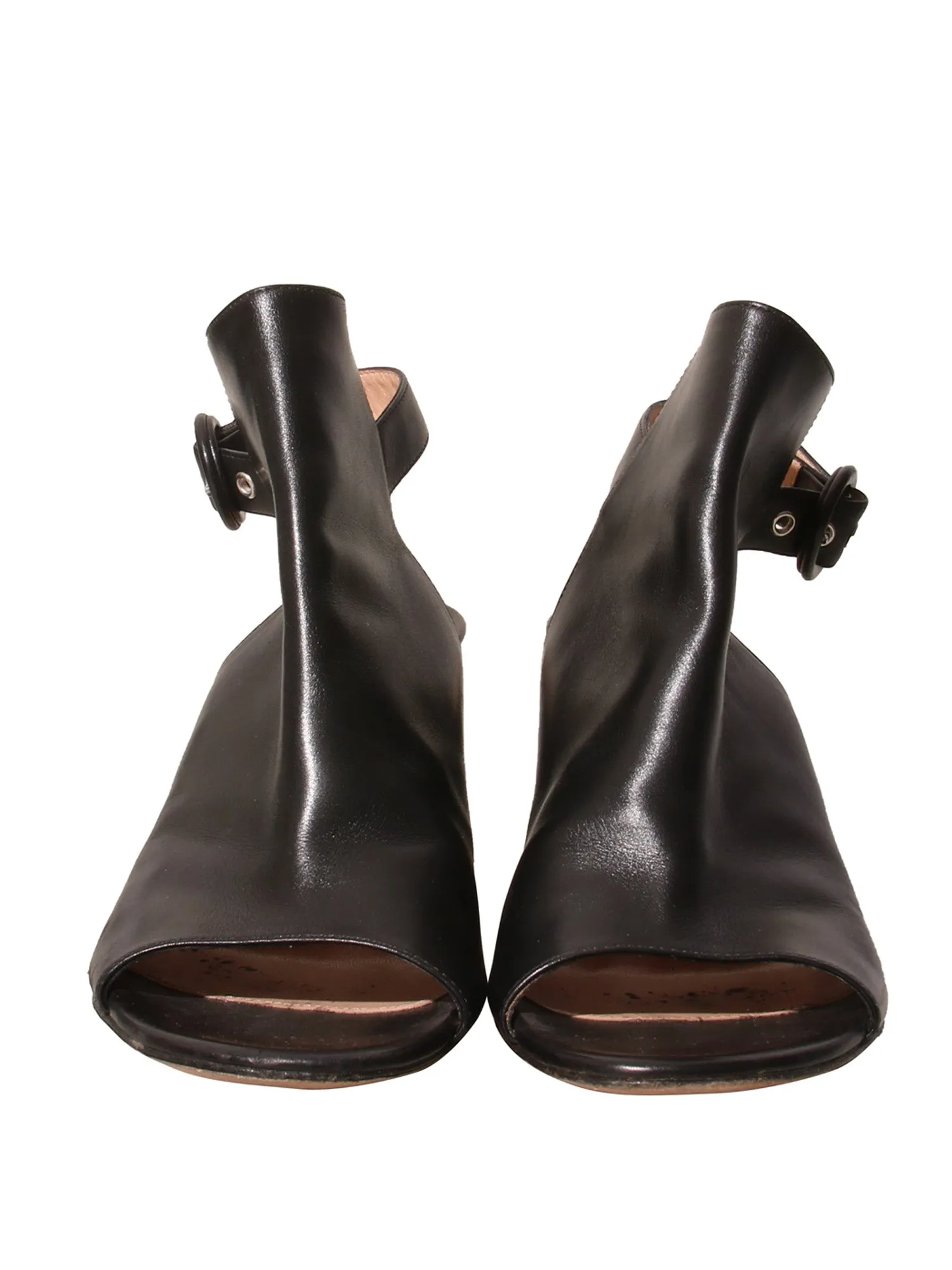 Leather Wedge Sandals