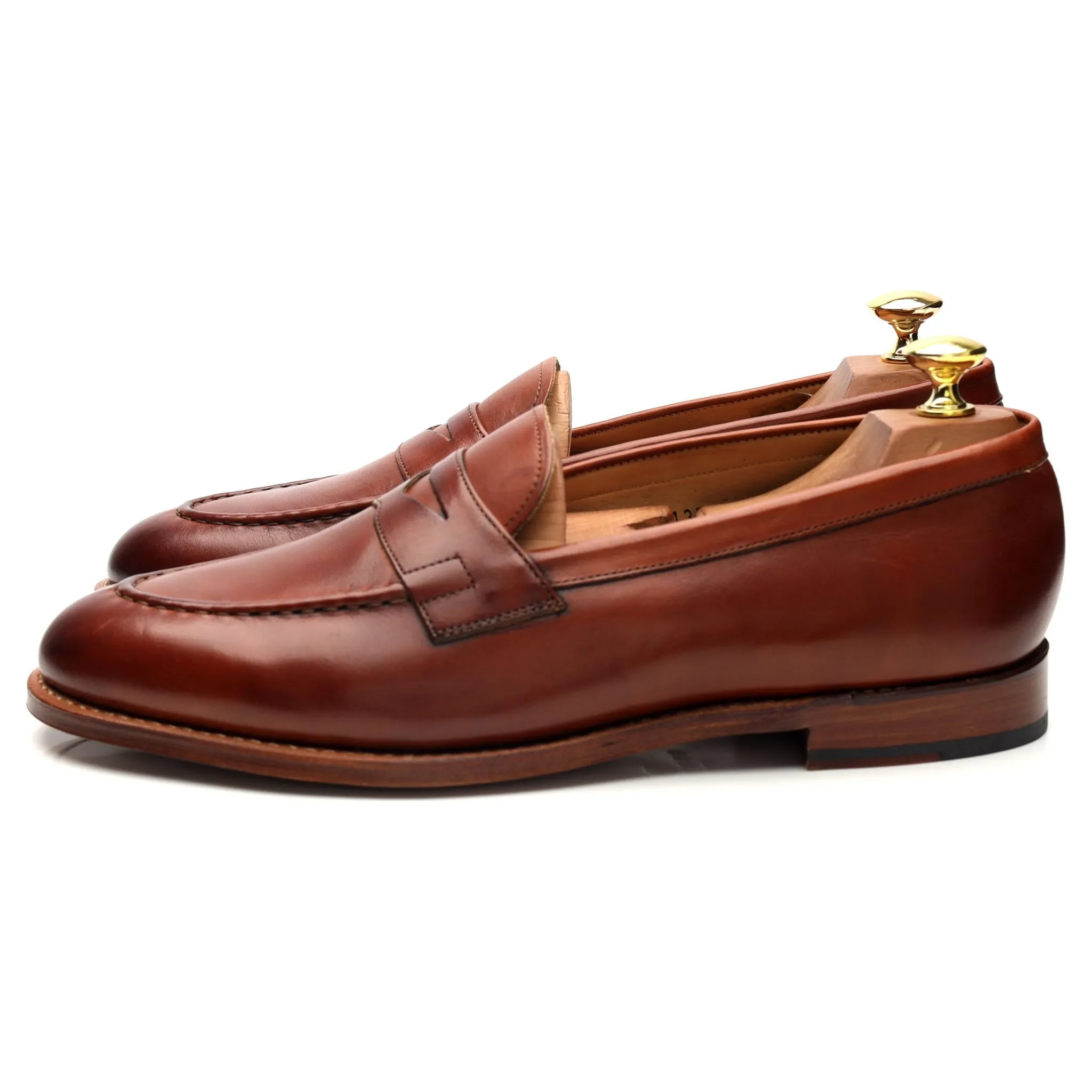 'Lloyd' Tan Brown Leather Loafer UK 8 E