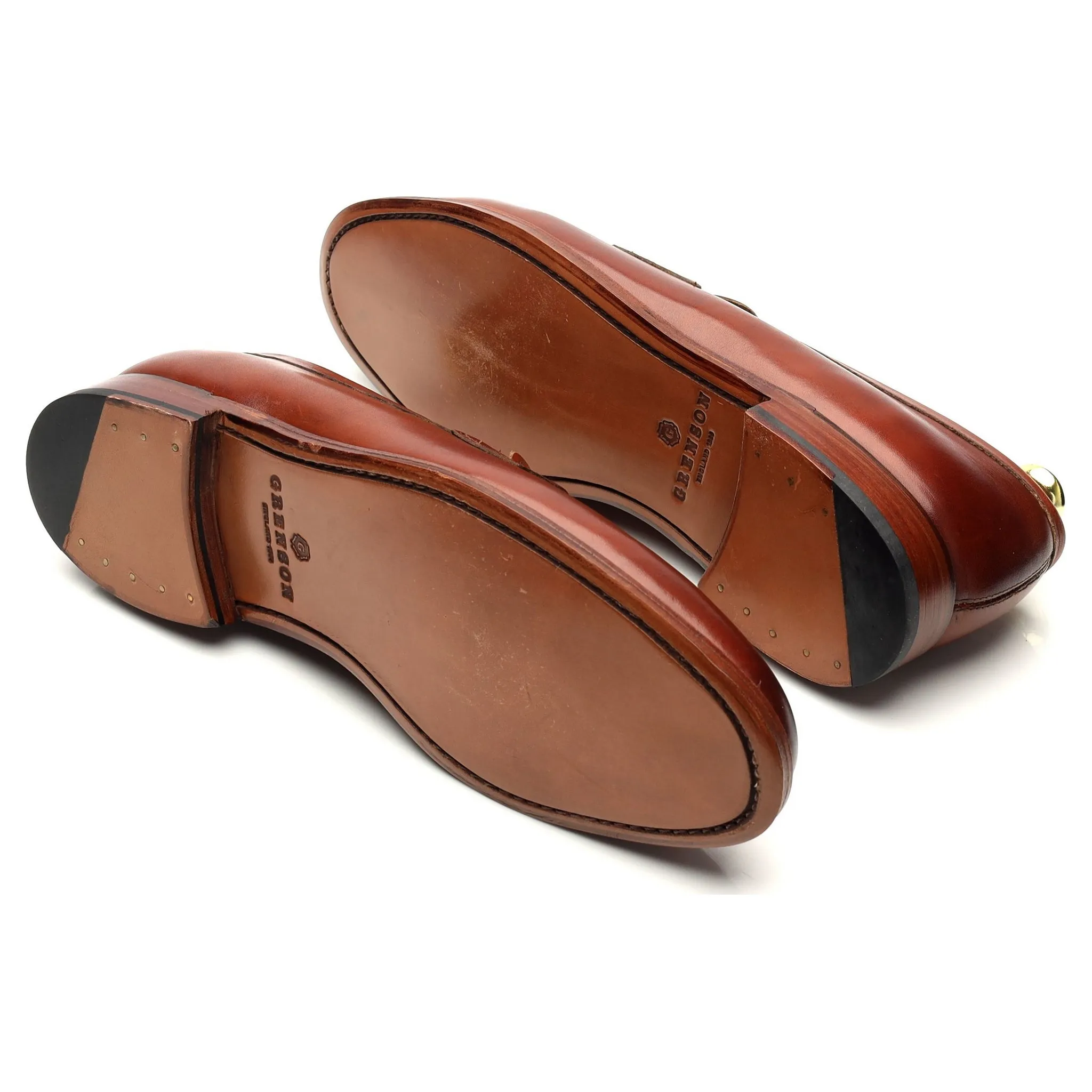 'Lloyd' Tan Brown Leather Loafer UK 8 E
